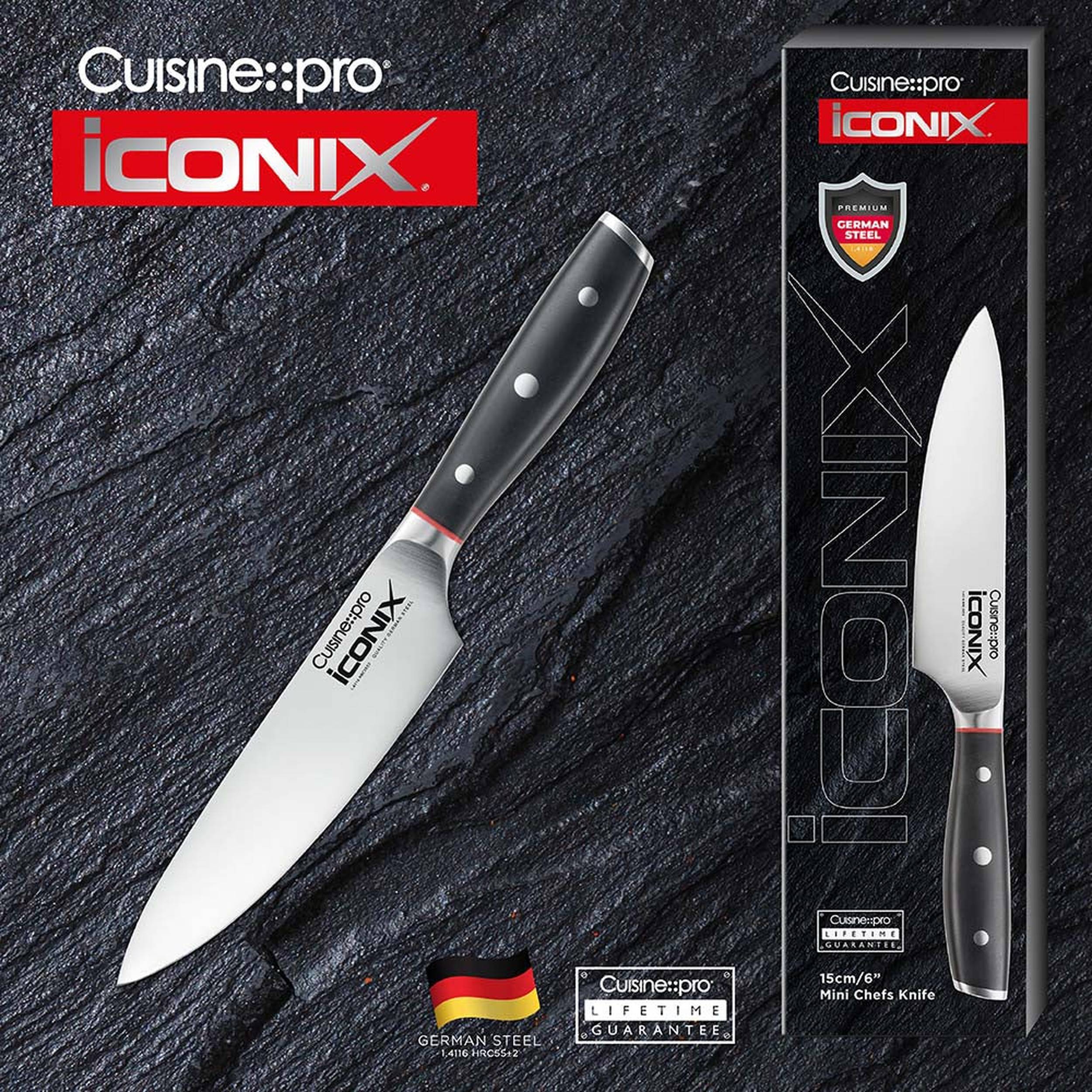  Mini couteau de chef 15 cm iconiX®Cuisine::pro®
