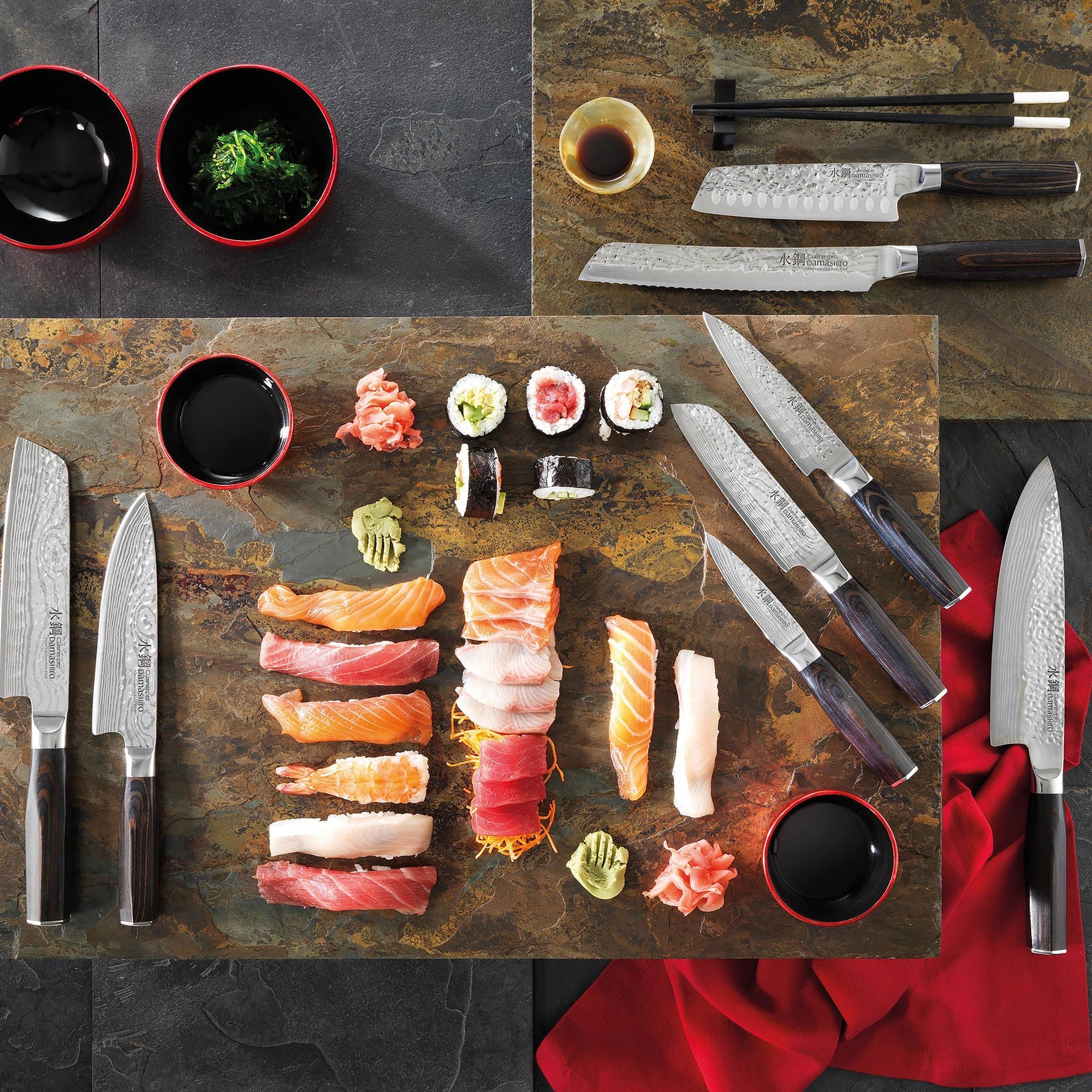 Cuisine::pro® Damashiro EMPEROR® Santoku 6.5in