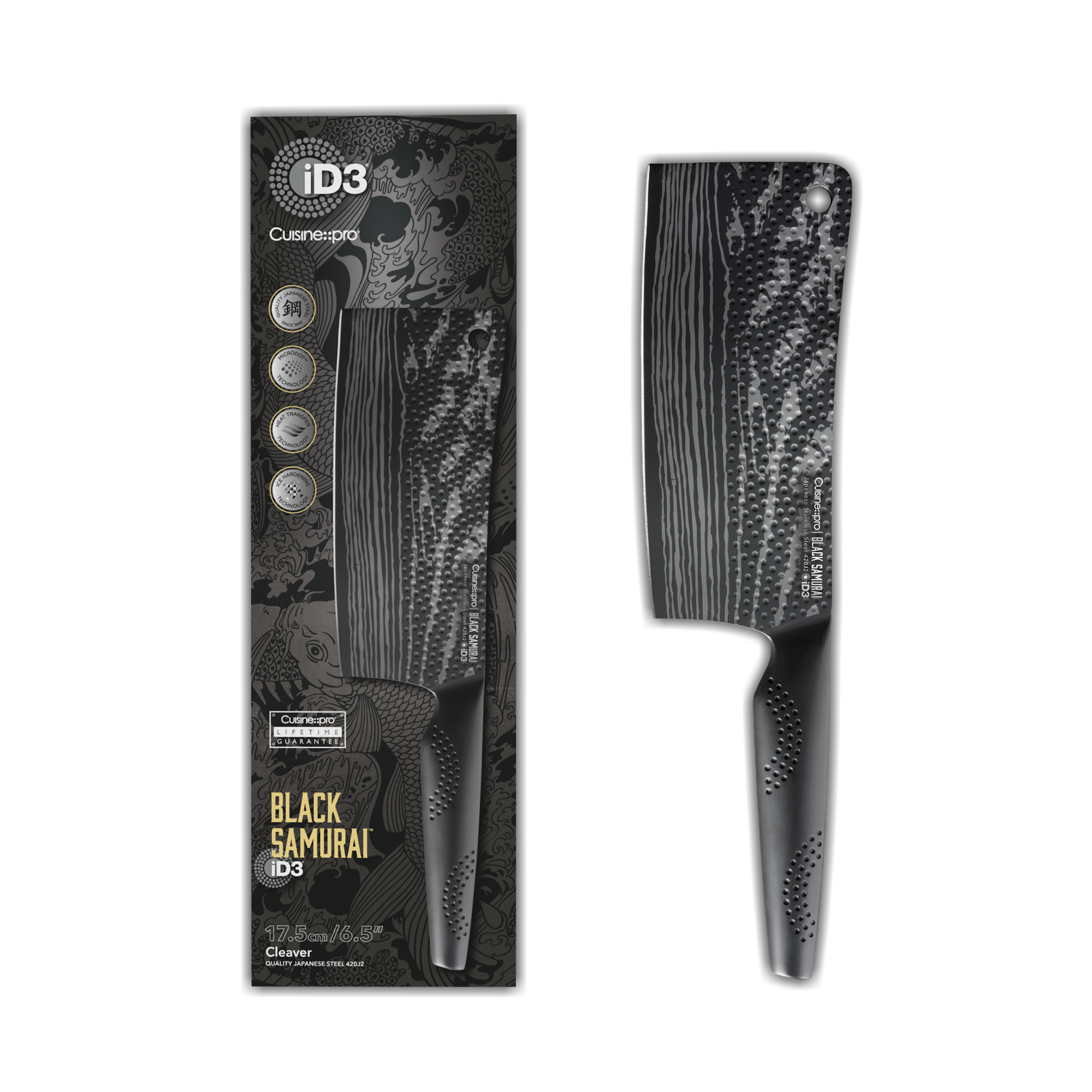 Cuisine::pro® iD3 BLACK SAMURAI™ Cleaver Knife 6.5in