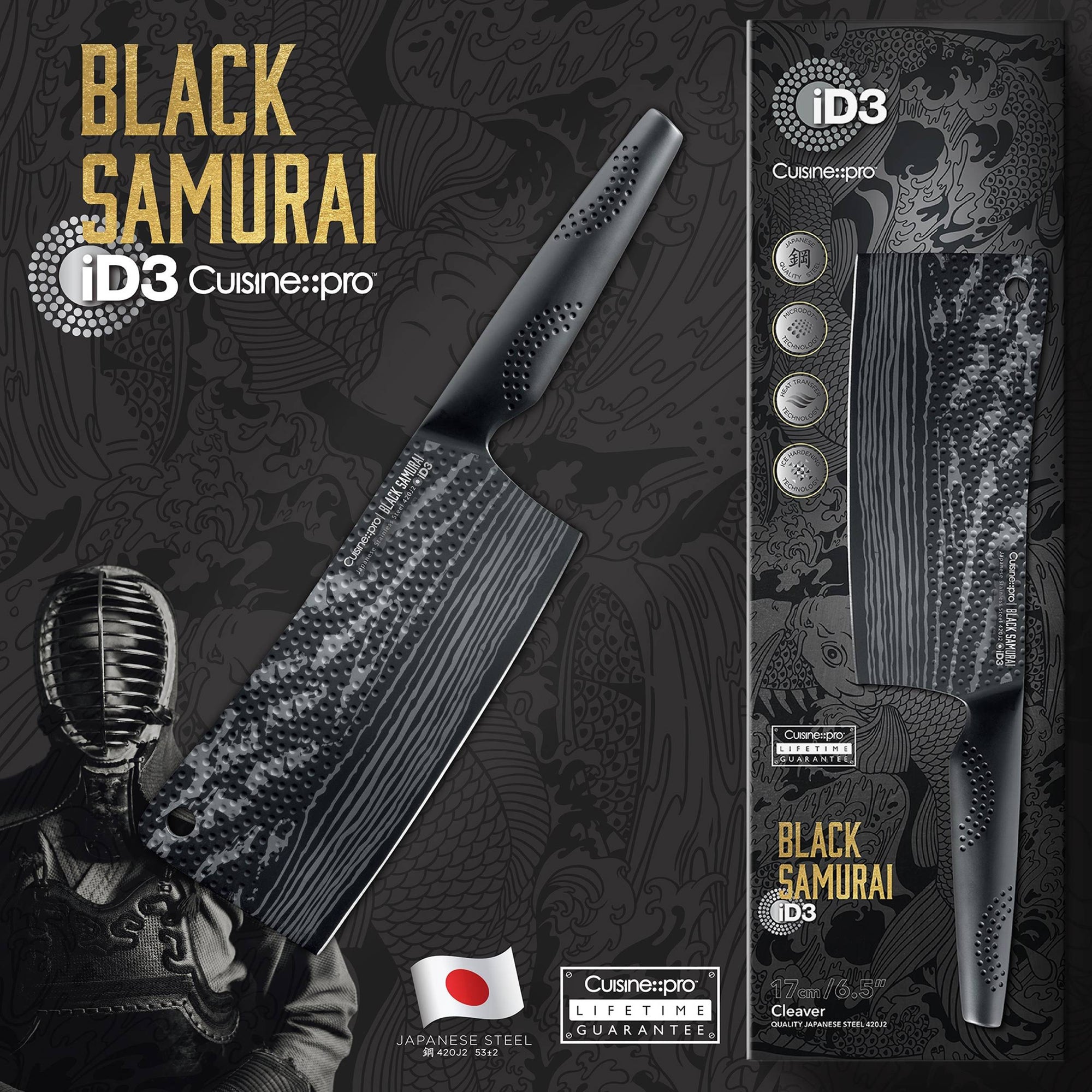 Cuisine::pro® iD3 BLACK SAMURAI™ Cleaver Knife 6.5in