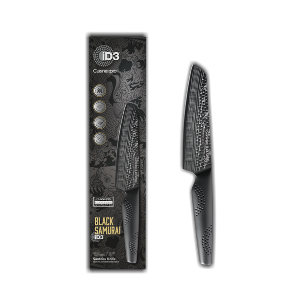 Cuisine::pro® iD3 BLACK SAMURAI™ Santoku Knife 6in