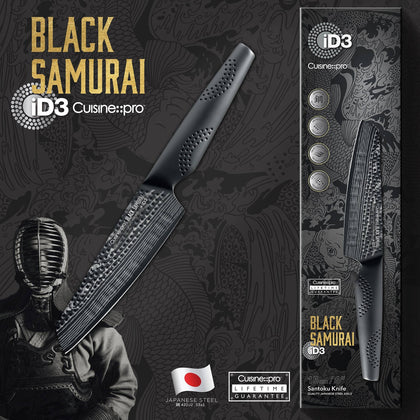 Cuisine::pro® iD3 BLACK SAMURAI™ Santoku Knife 6in