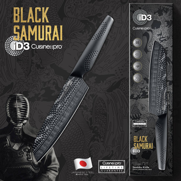  Couteau Santoku 18 cm iD3® BLACK SAMURAICuisine::pro®
