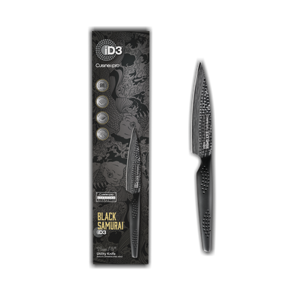 Cuisine::pro® iD3 BLACK SAMURAI™ Utility Knife 4in
