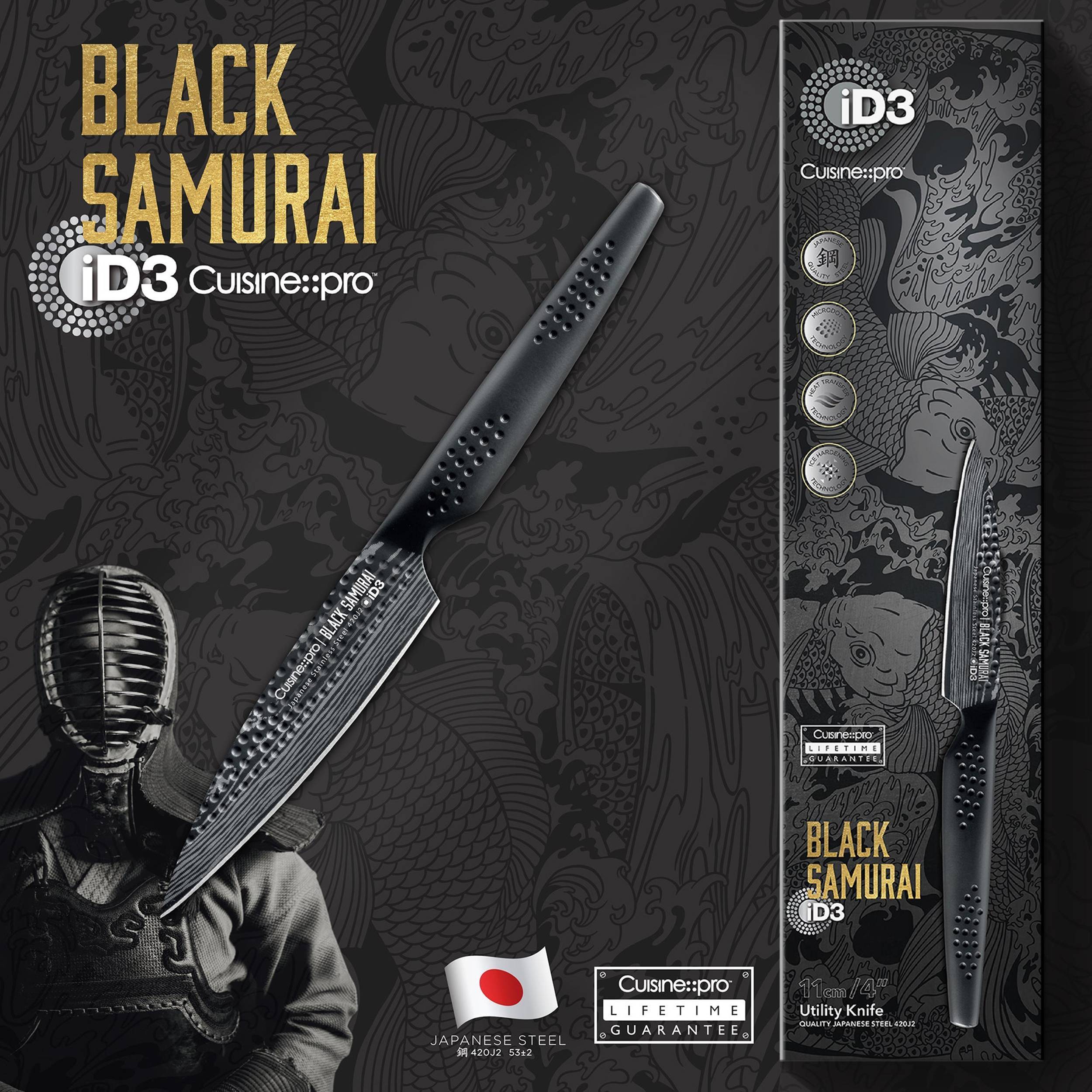  Couteau utilitaire 10 cm iD3® BLACK SAMURAICuisine::pro®
