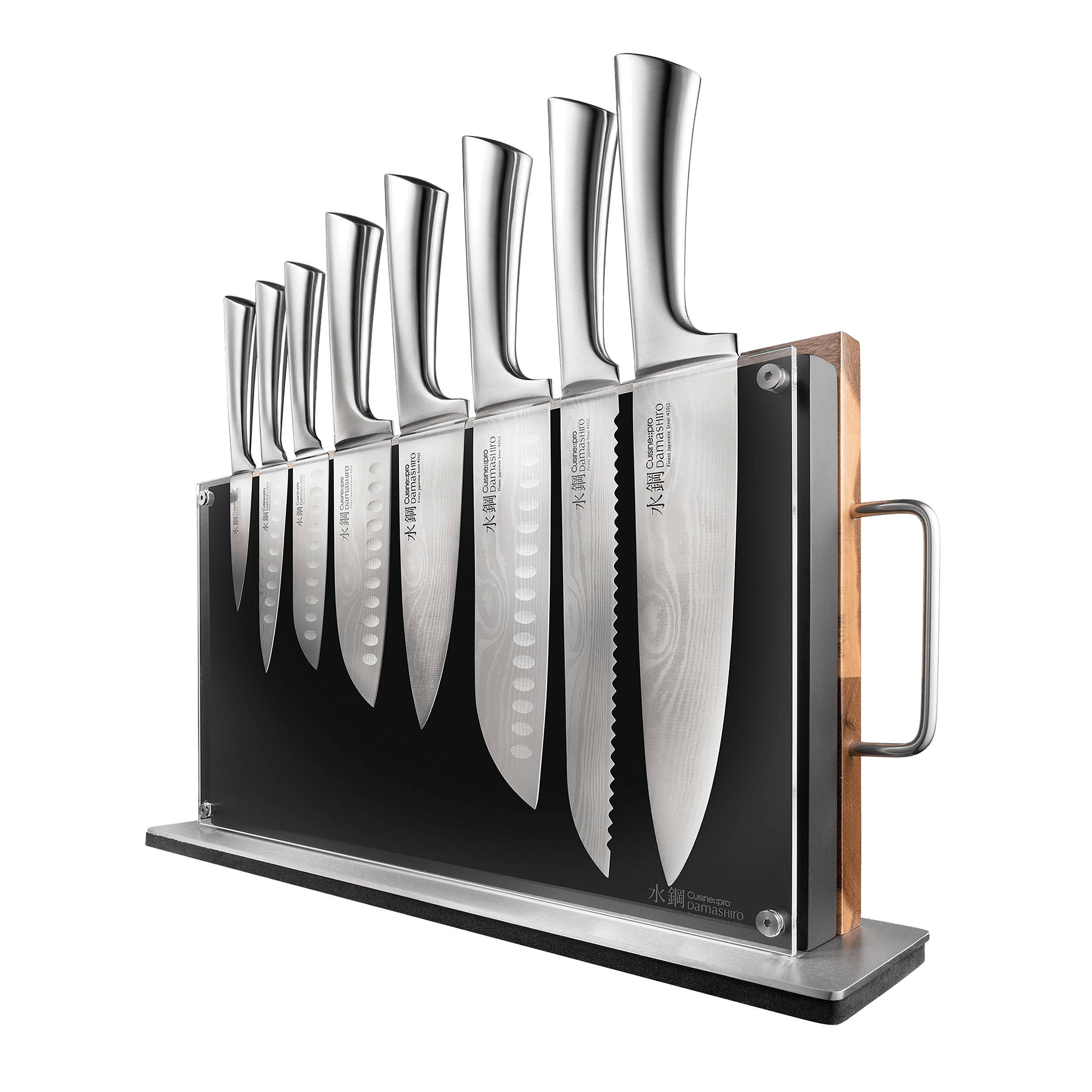 Cuisine::pro® Damashiro® Bodo 10-Piece Knife Block with Cutting Board