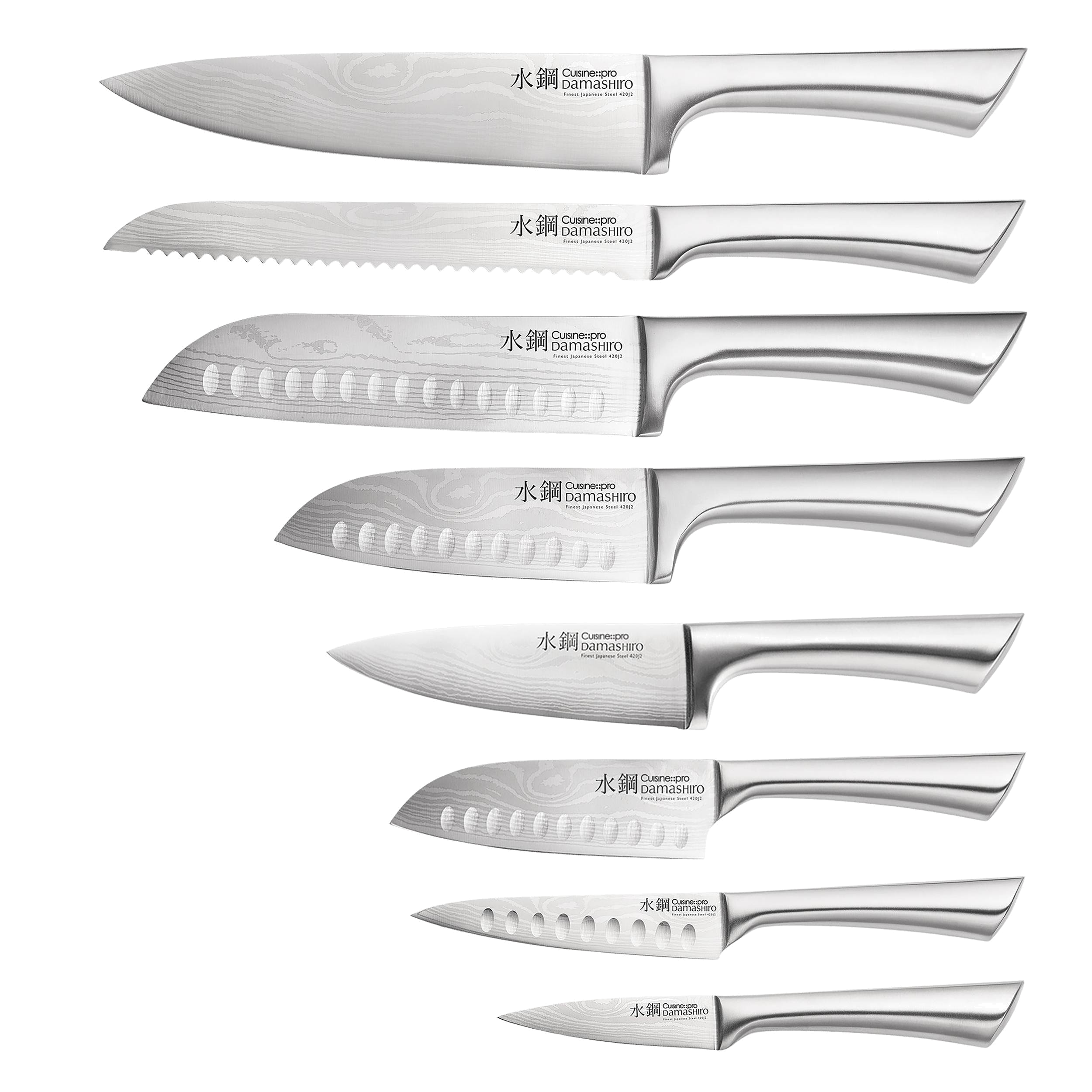 Cuisine::pro® Damashiro® Bodo 10-Piece Knife Block with Cutting Board