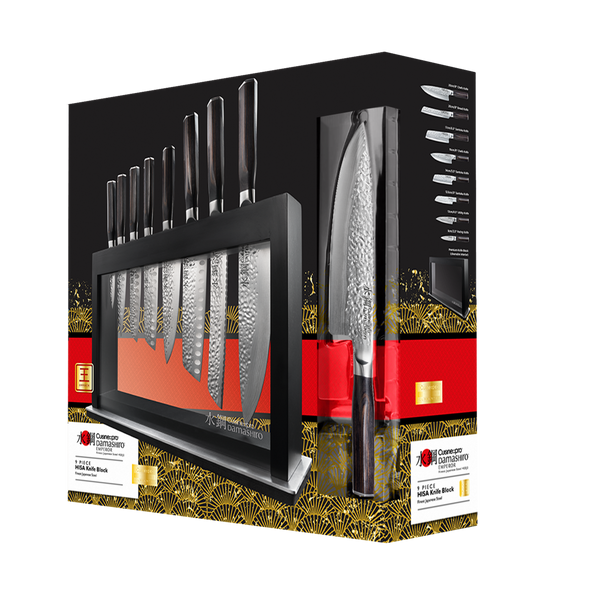 Cuisine::pro® Damashiro EMPEROR® Hisa 9-Piece Knife Block