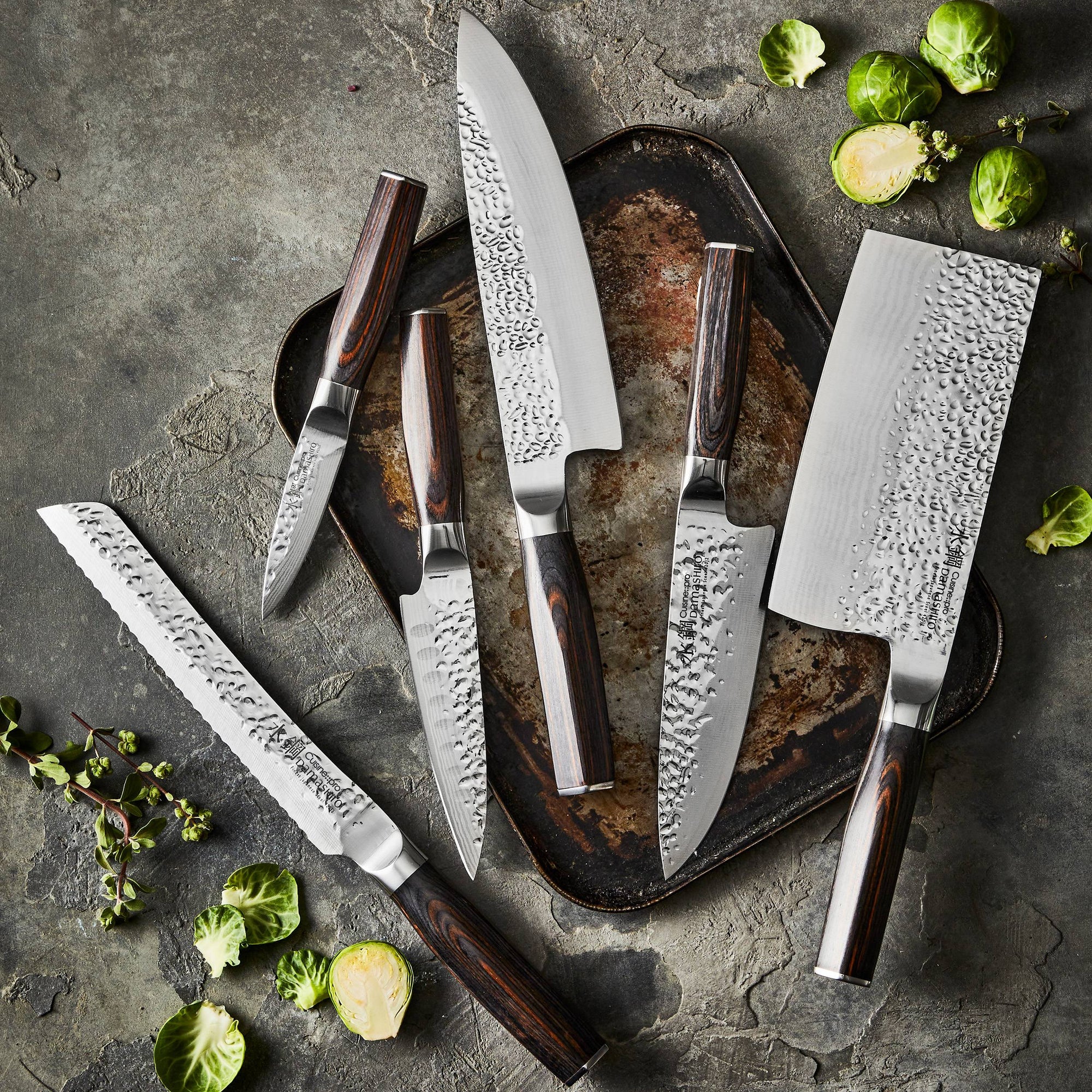 Bloc de couteaux 9 pièces Hisa Damashiro EMPEROR®Cuisine::pro®