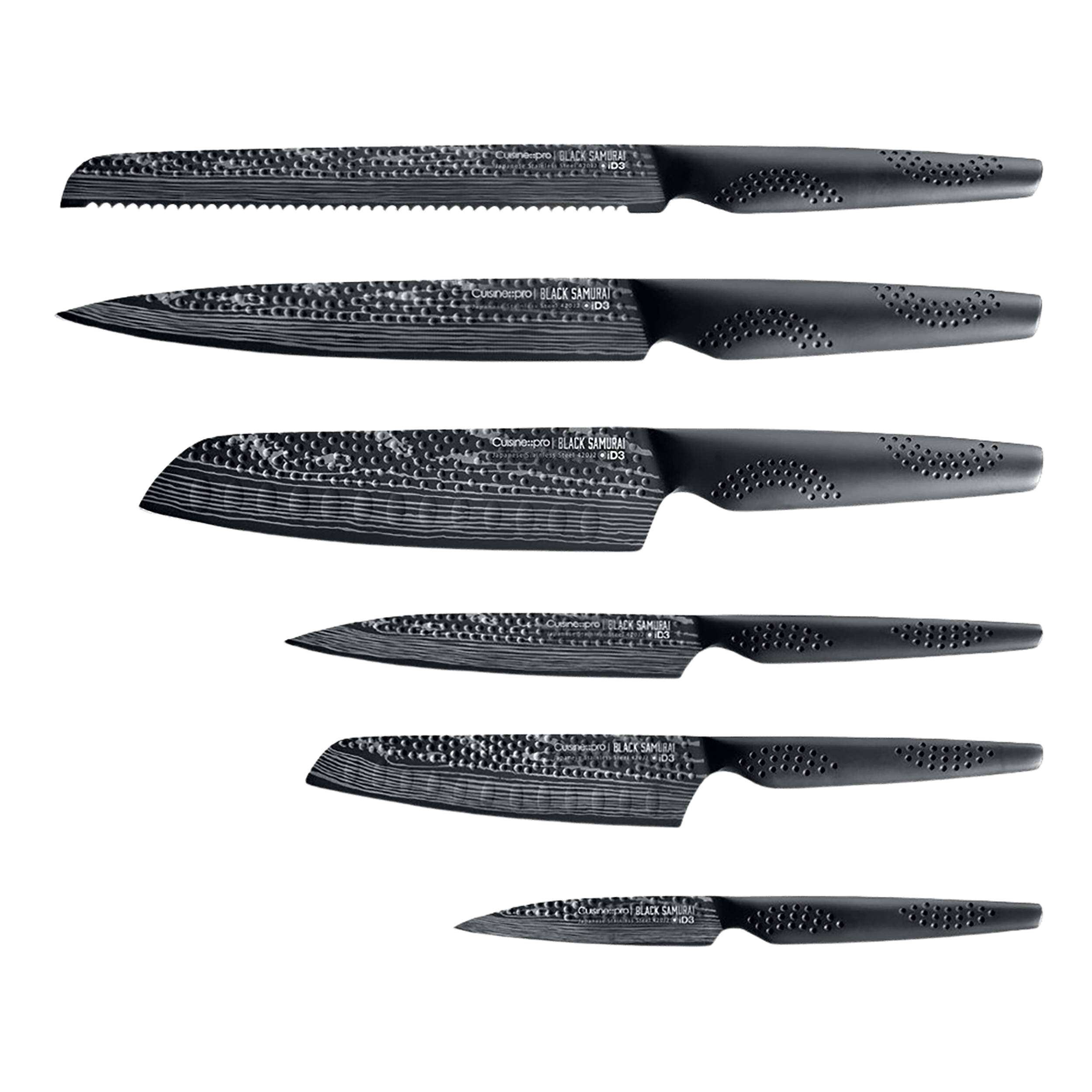 Cuisine::pro® iD3 BLACK SAMURAI™ Gozen 7-Piece Knife Block