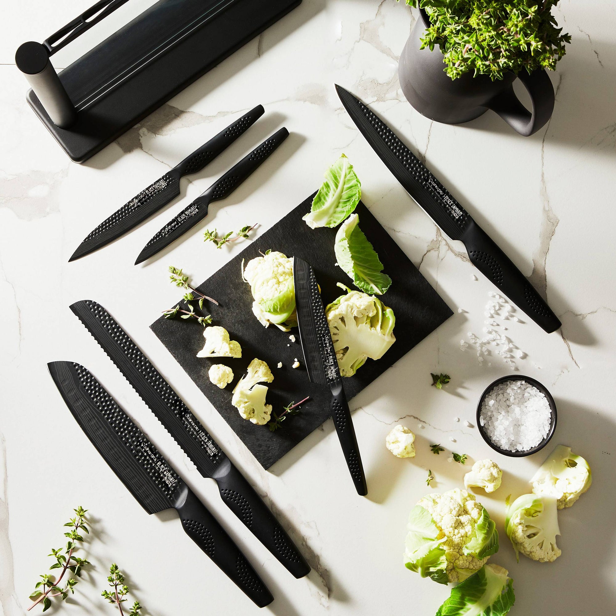 Bloc de couteaux 7 pièces Gozen iD3 BLACK SAMURAI™Cuisine::pro®