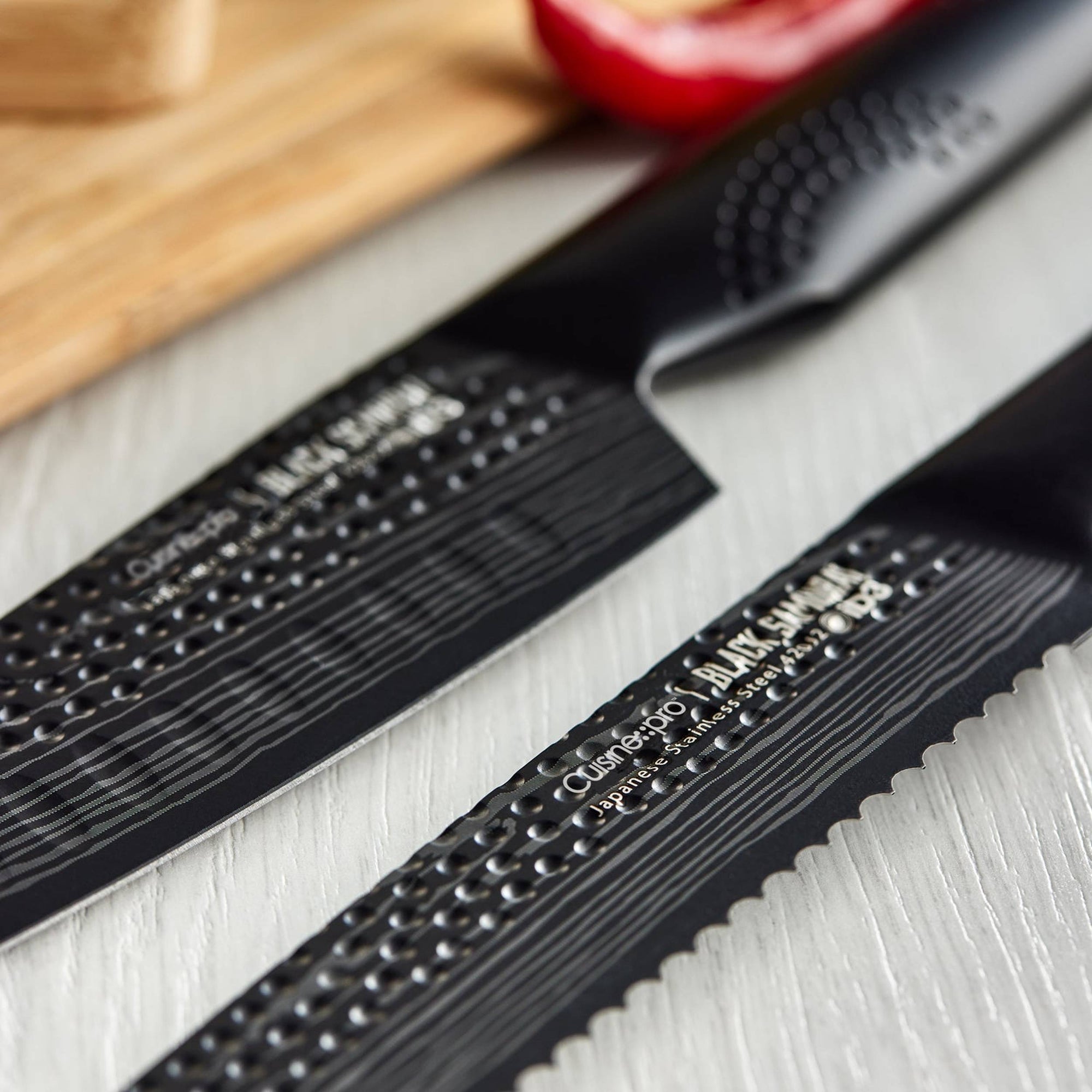 Bloc de couteaux 7 pièces Sakai iD3 BLACK SAMURAI™Cuisine::pro®