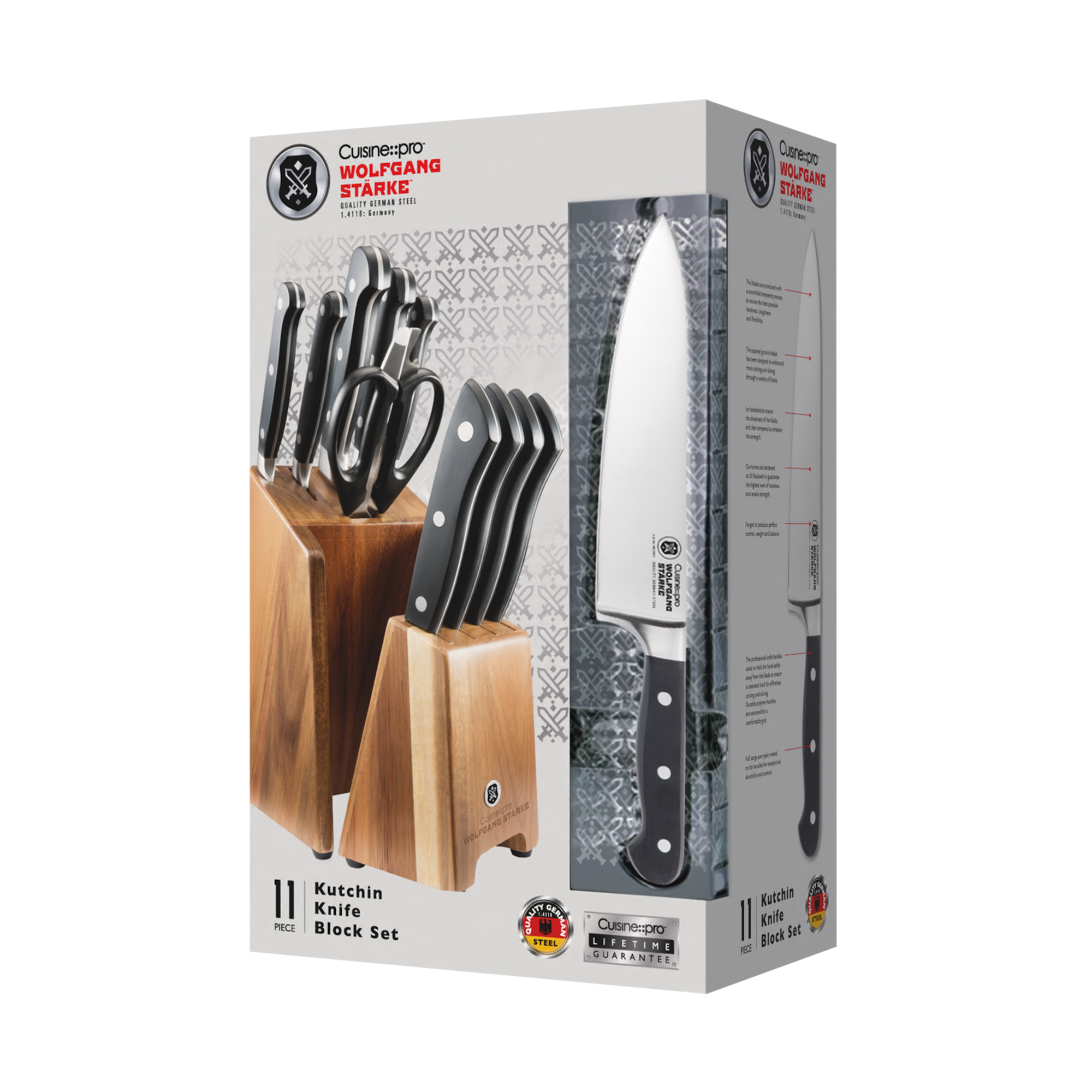 Cuisine::pro® WOLFGANG STARKE Kutchin 11-Piece Knife Block
