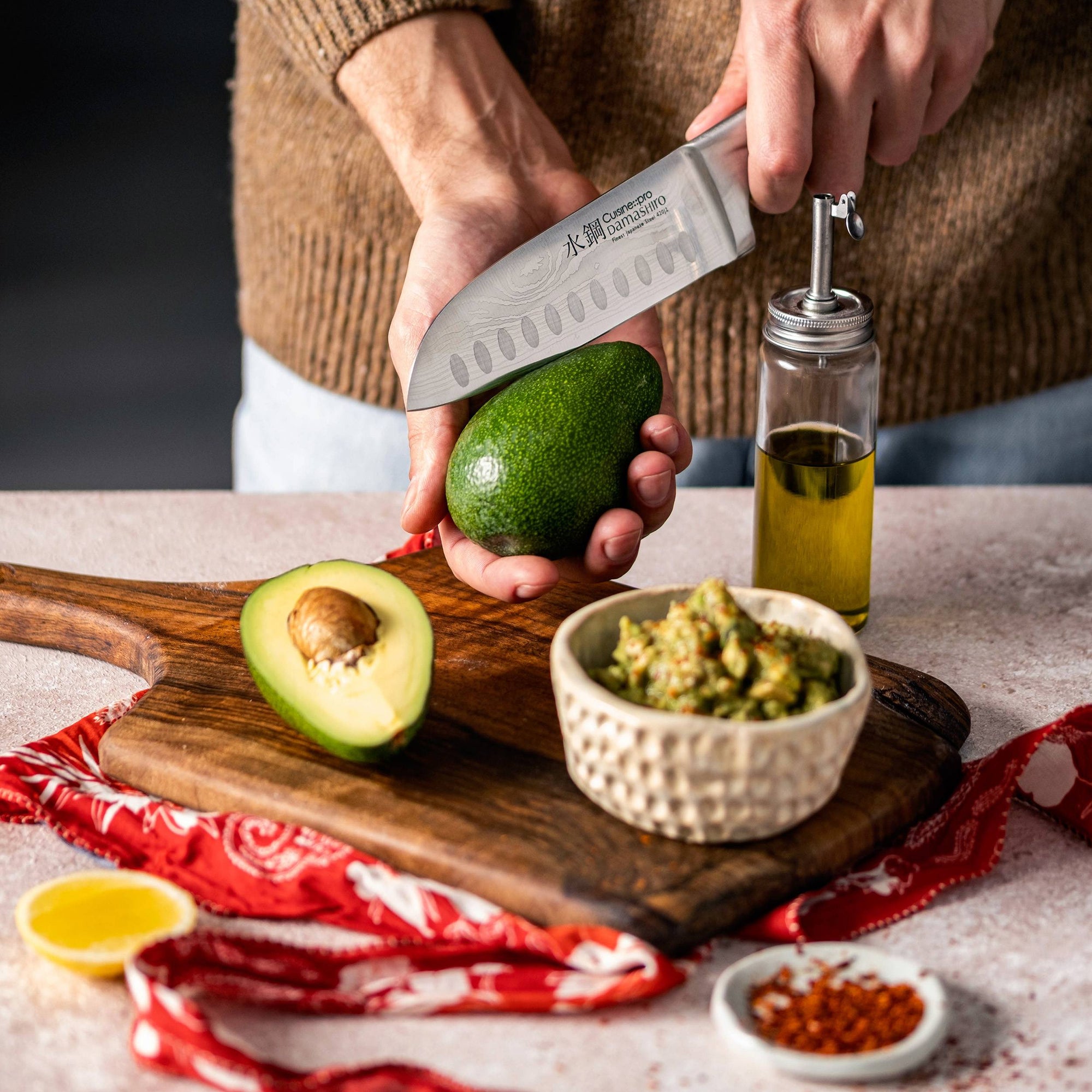Cuisine::pro® Damashiro® Santoku Knife & Cutting Board Set