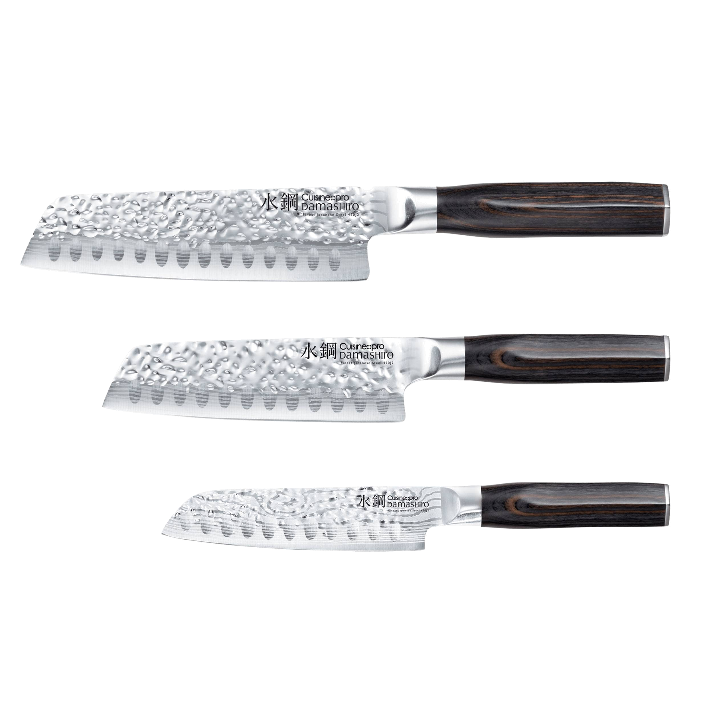 Cuisine::pro® Damashiro EMPEROR® 3-Piece Santoku Set