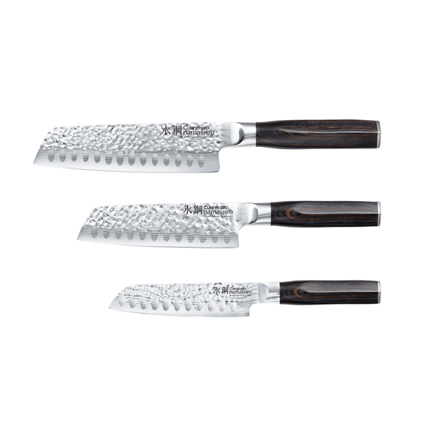 Cuisine::pro® Damashiro® EMPEROR Santoku Set of 3 – The Custom