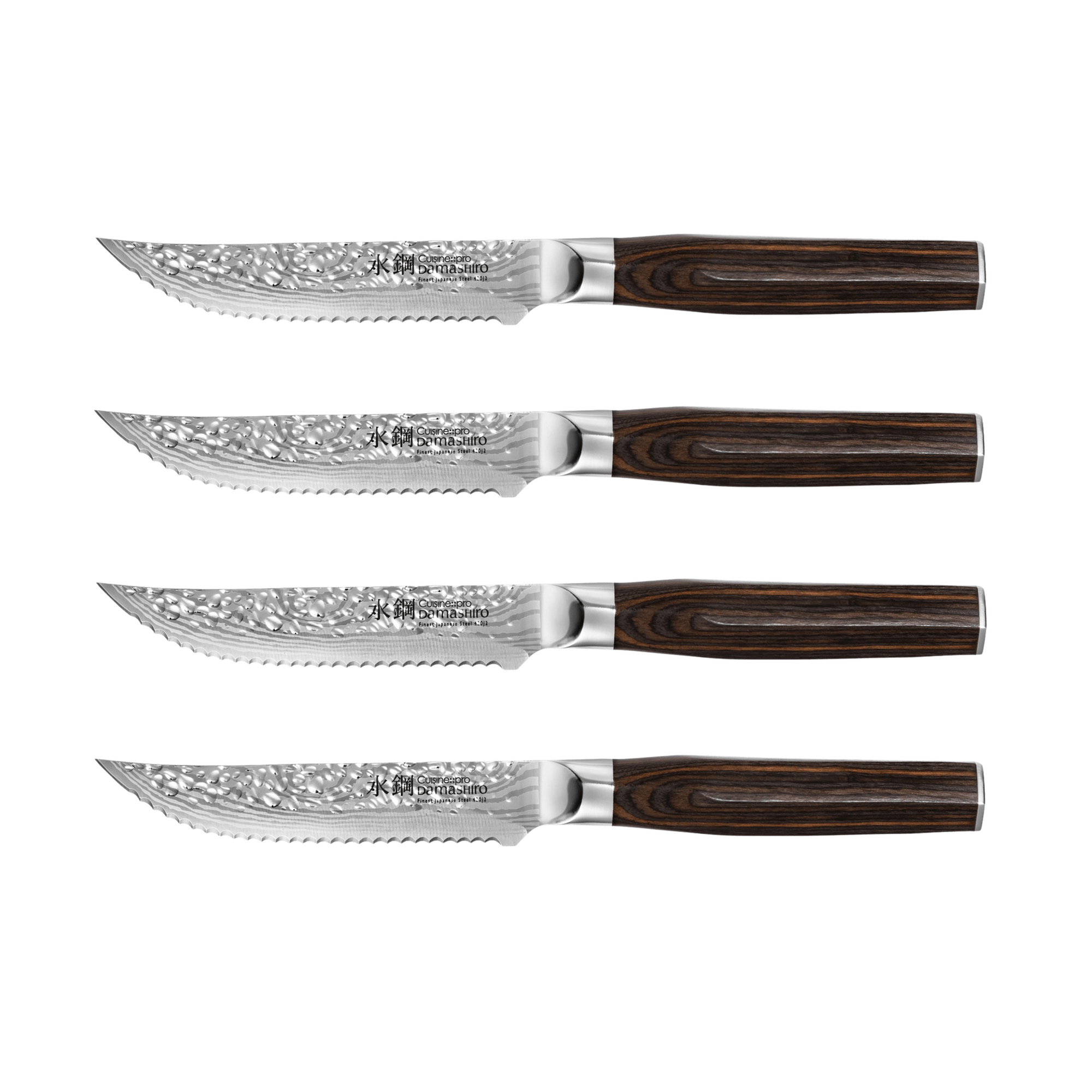 Ensemble de 4 couteaux à steak Damashiro EMPEROR®Cuisine::pro®