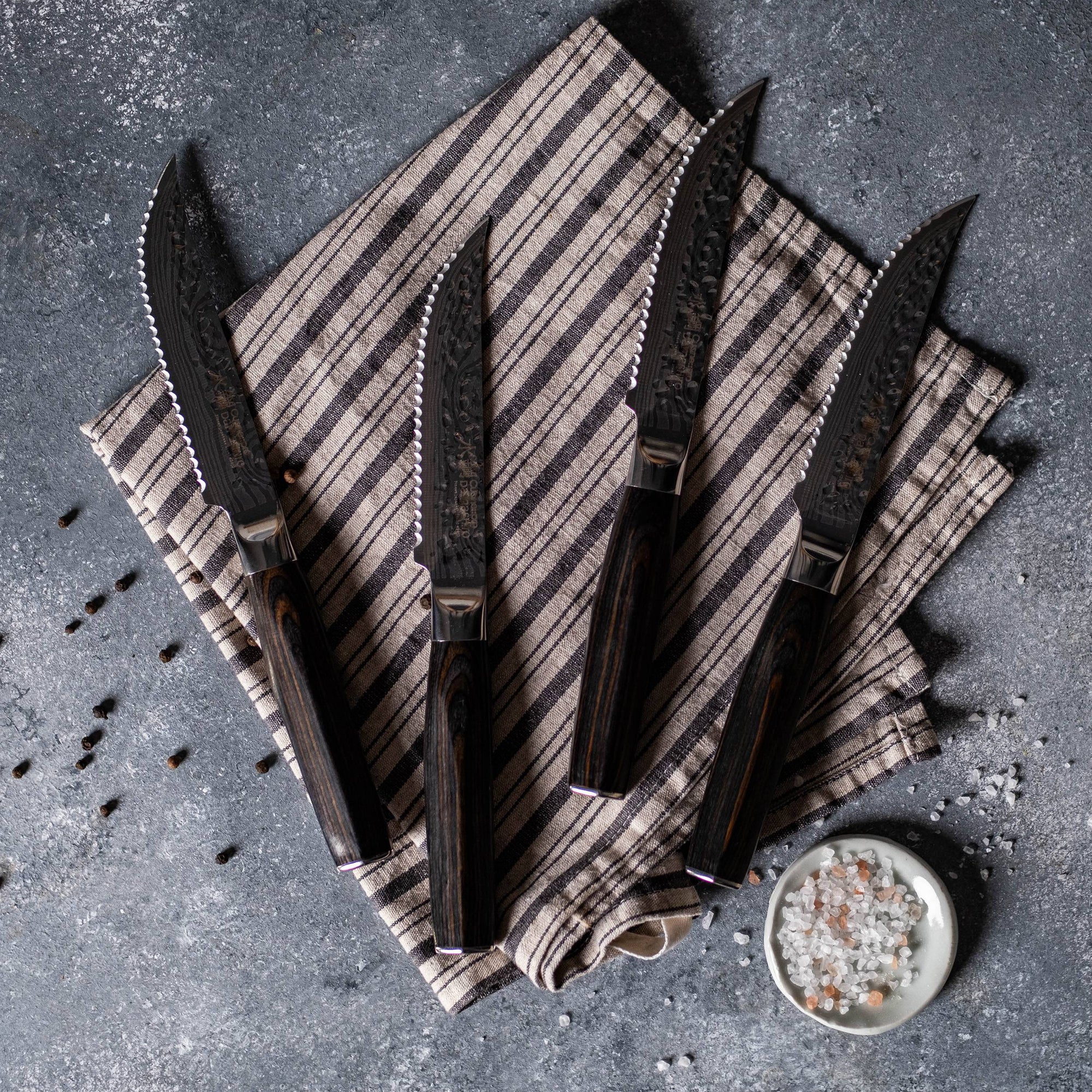 Ensemble de 4 couteaux à steak Damashiro EMPEROR®Cuisine::pro®