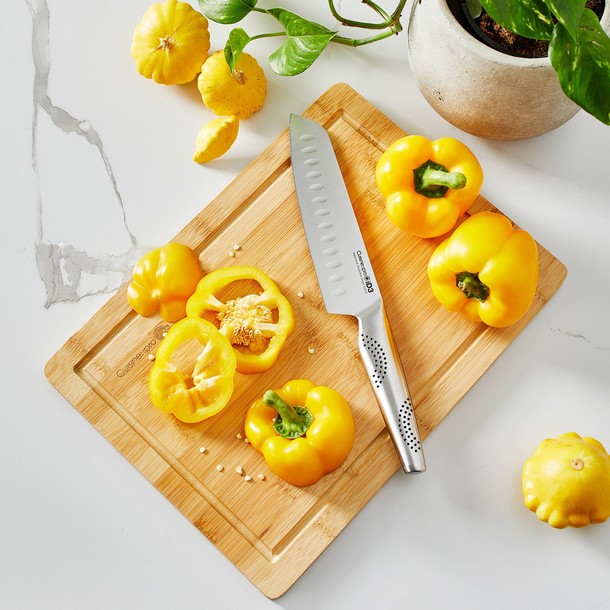 Cuisine::pro® iD3® Santoku Knife & Cutting Board Set