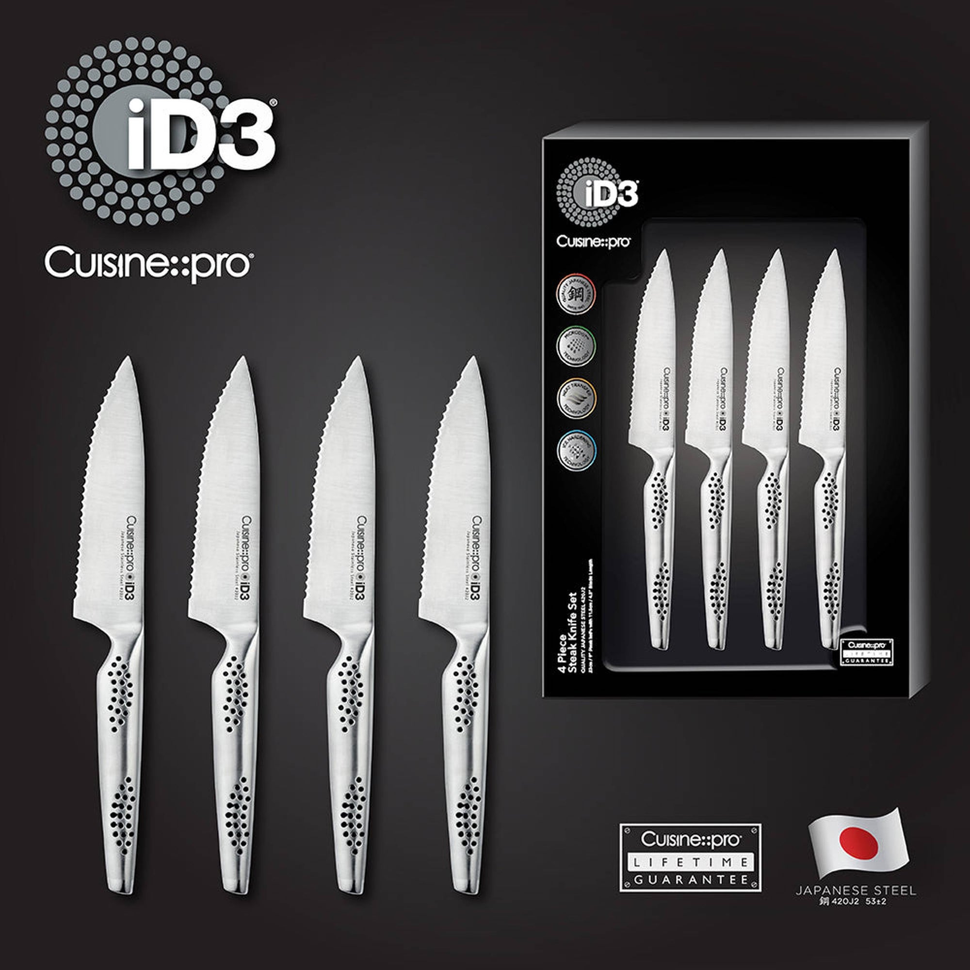 Cuisine::pro® iD3® 4-Piece Steak Knife Set