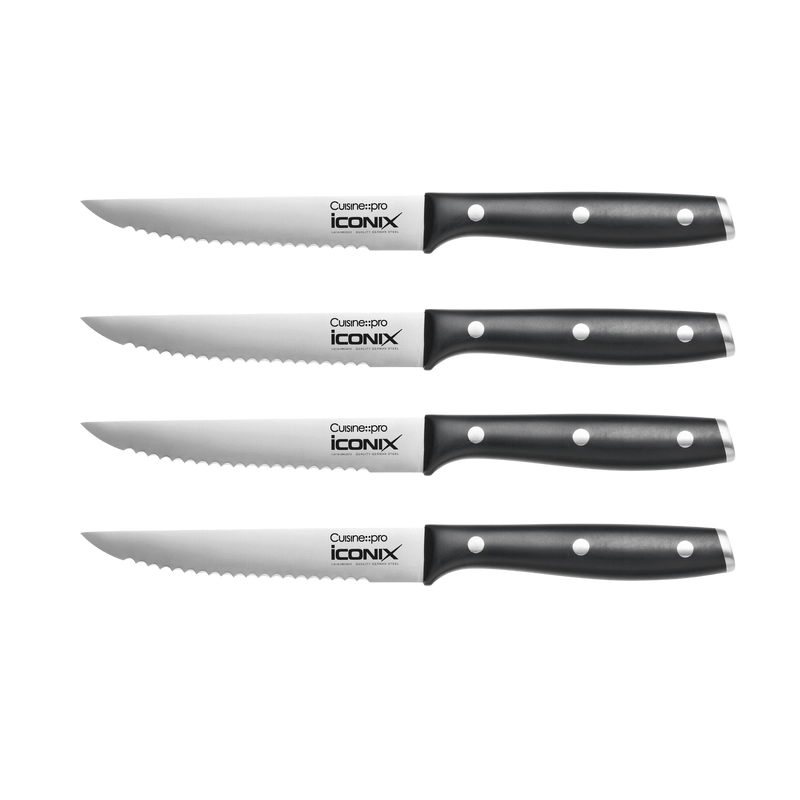 Ensemble de 4 couteaux à steak iconiX®Cuisine::pro®