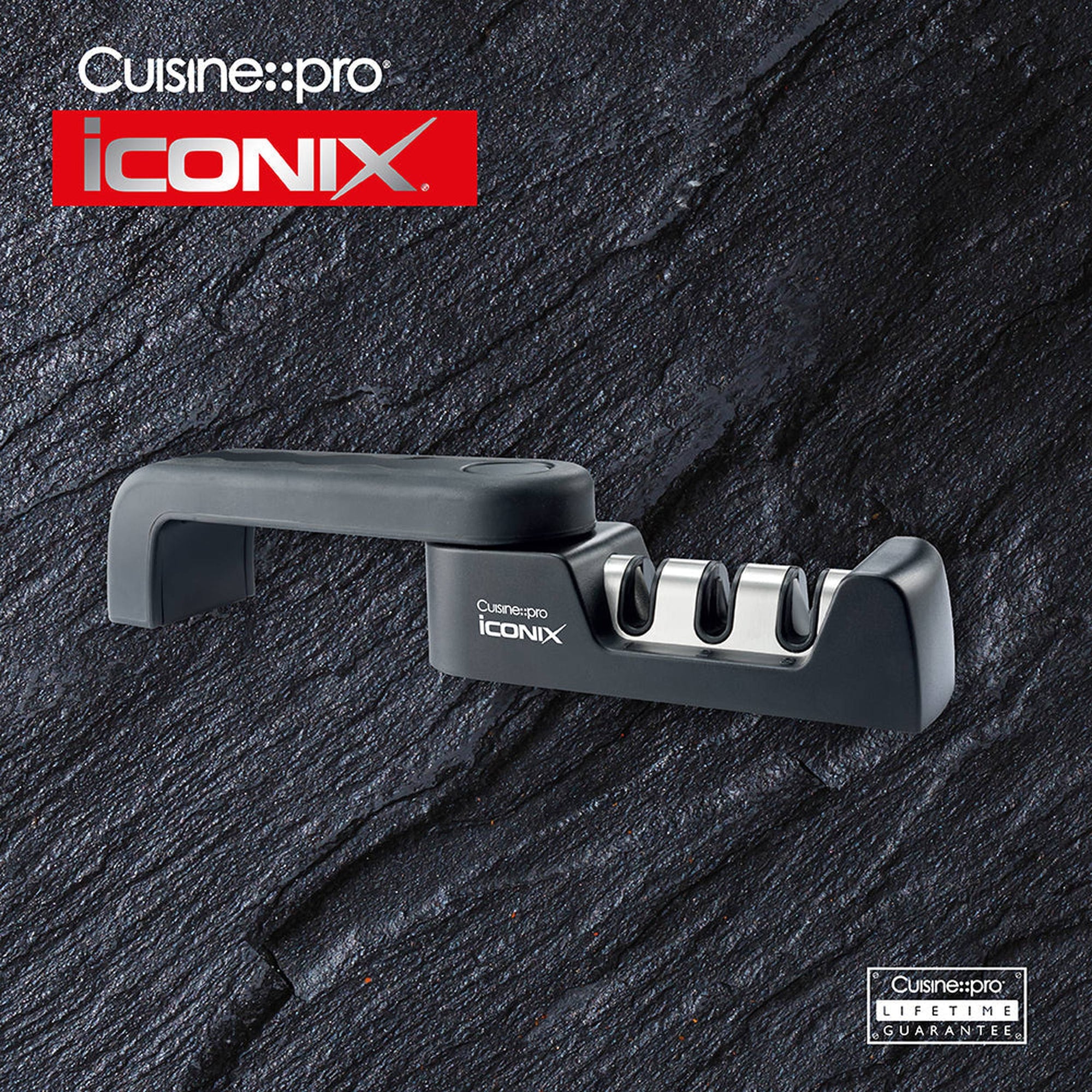 Cuisine::pro® iconiX® Folding 3-Step Knife Sharpener