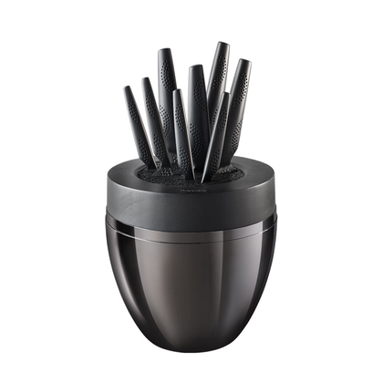 Cuisine::pro® iD3 BLACK SAMURAI™ THE EGG 9-Piece Knife Block