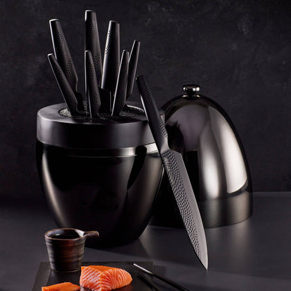 Cuisine::pro® iD3 BLACK SAMURAI™ THE EGG 9-Piece Knife Block