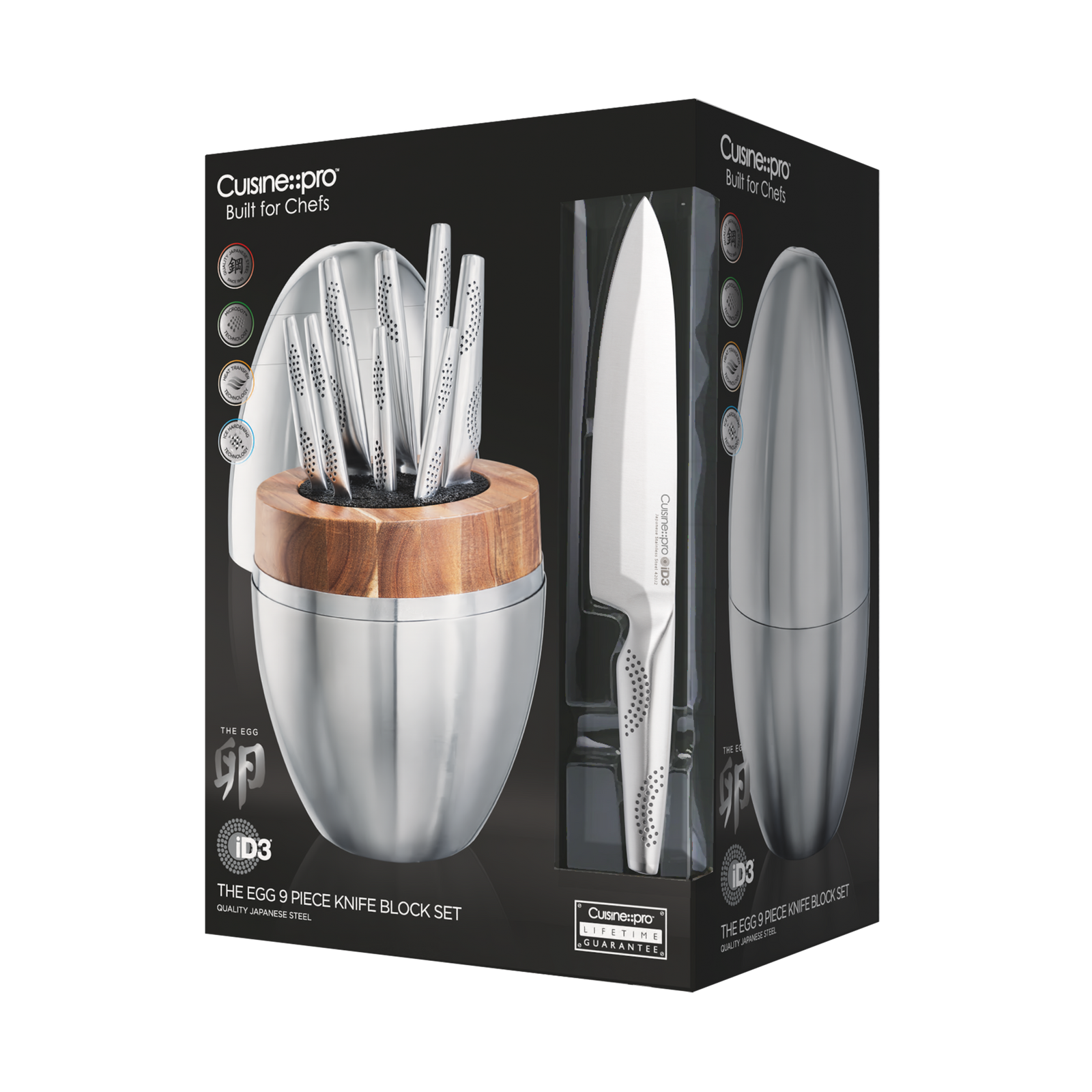 THE EGG 9-Piece Knife Set - Cuisine::pro® iD3® – The Custom Chef
