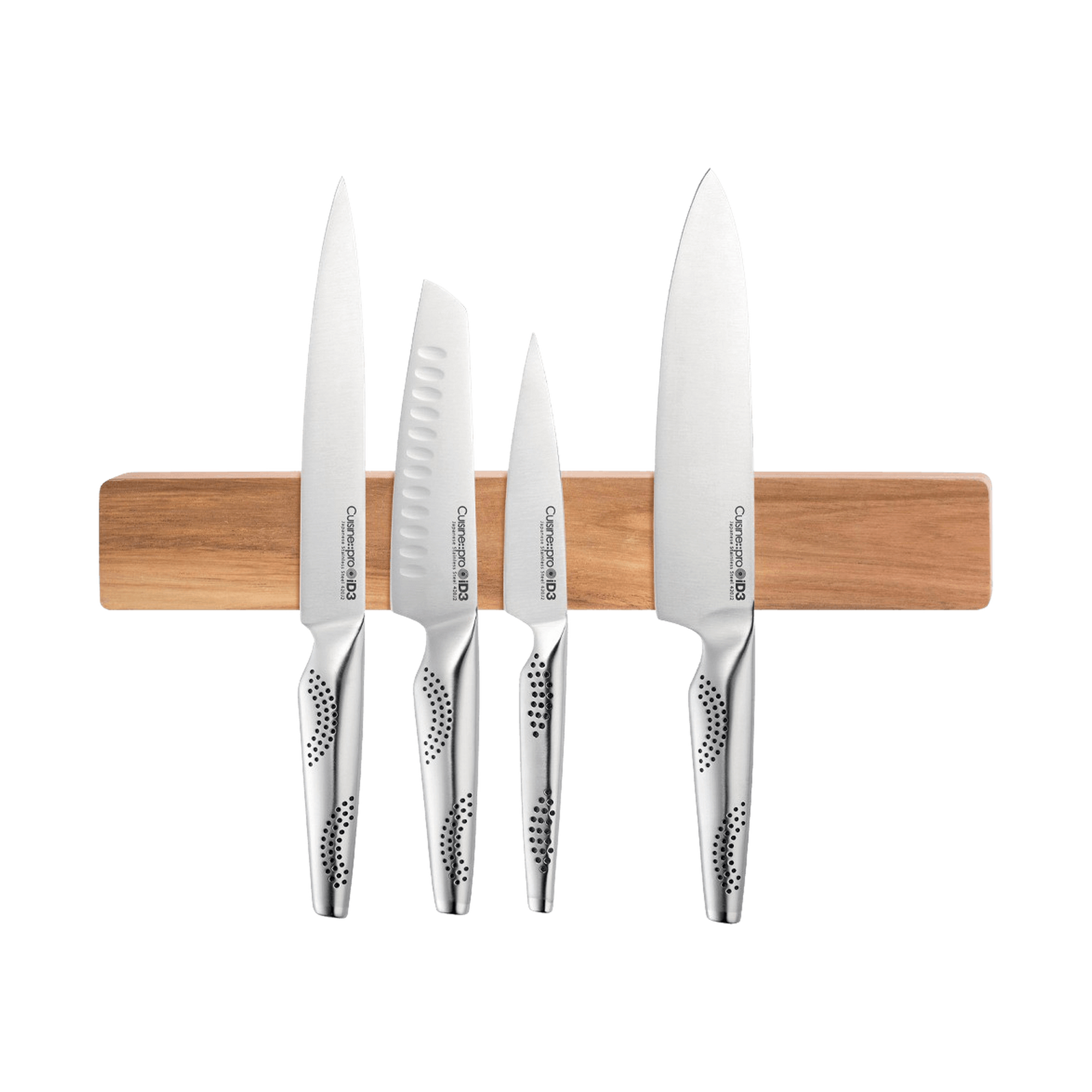 Cuisine::pro® iD3® Magnetic Acacia Wood Wall-Mounted Knife Holder