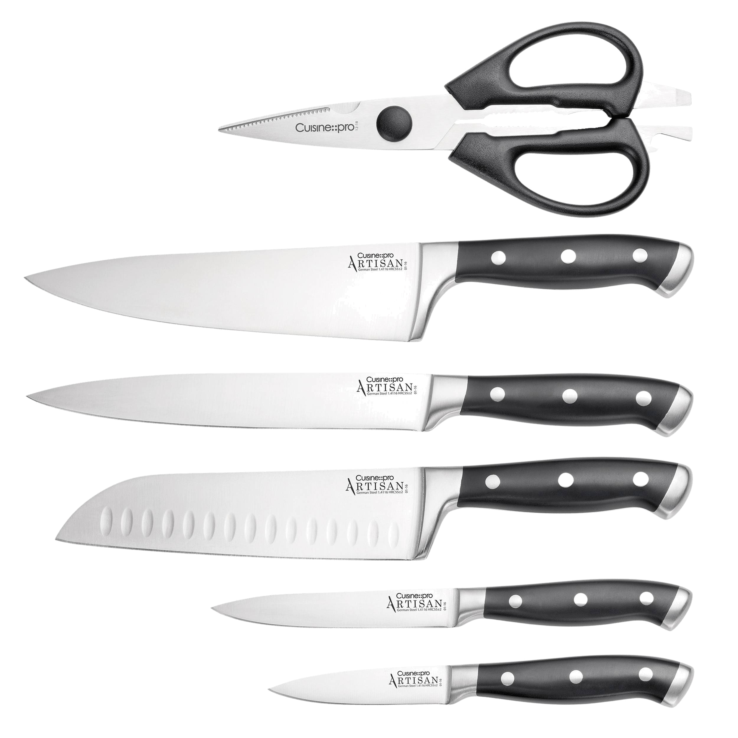 Cuisine::pro® ARTISAN™ Finster 7-Piece Knife Block