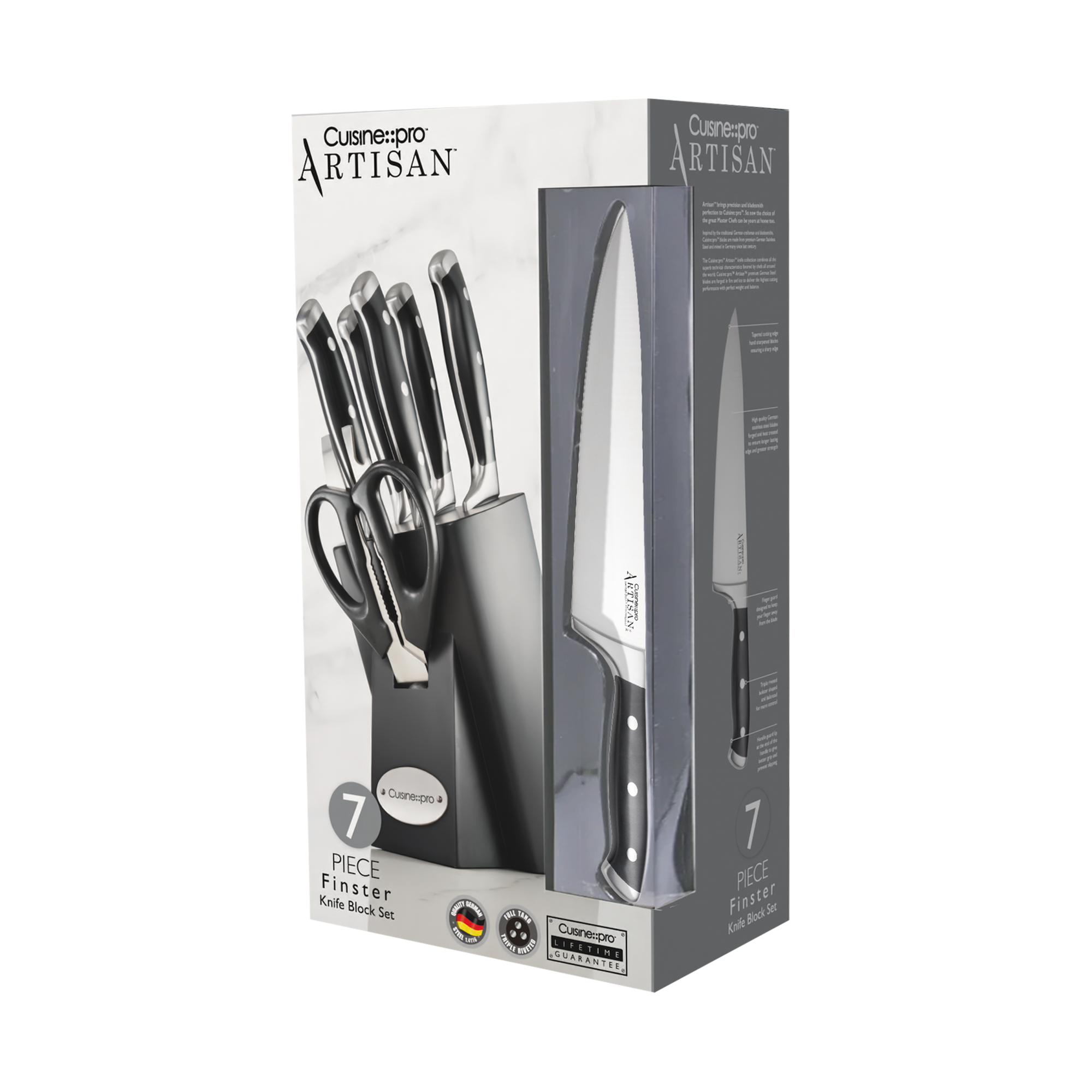 Cuisine::pro® ARTISAN™ Finster 7-Piece Knife Block Set