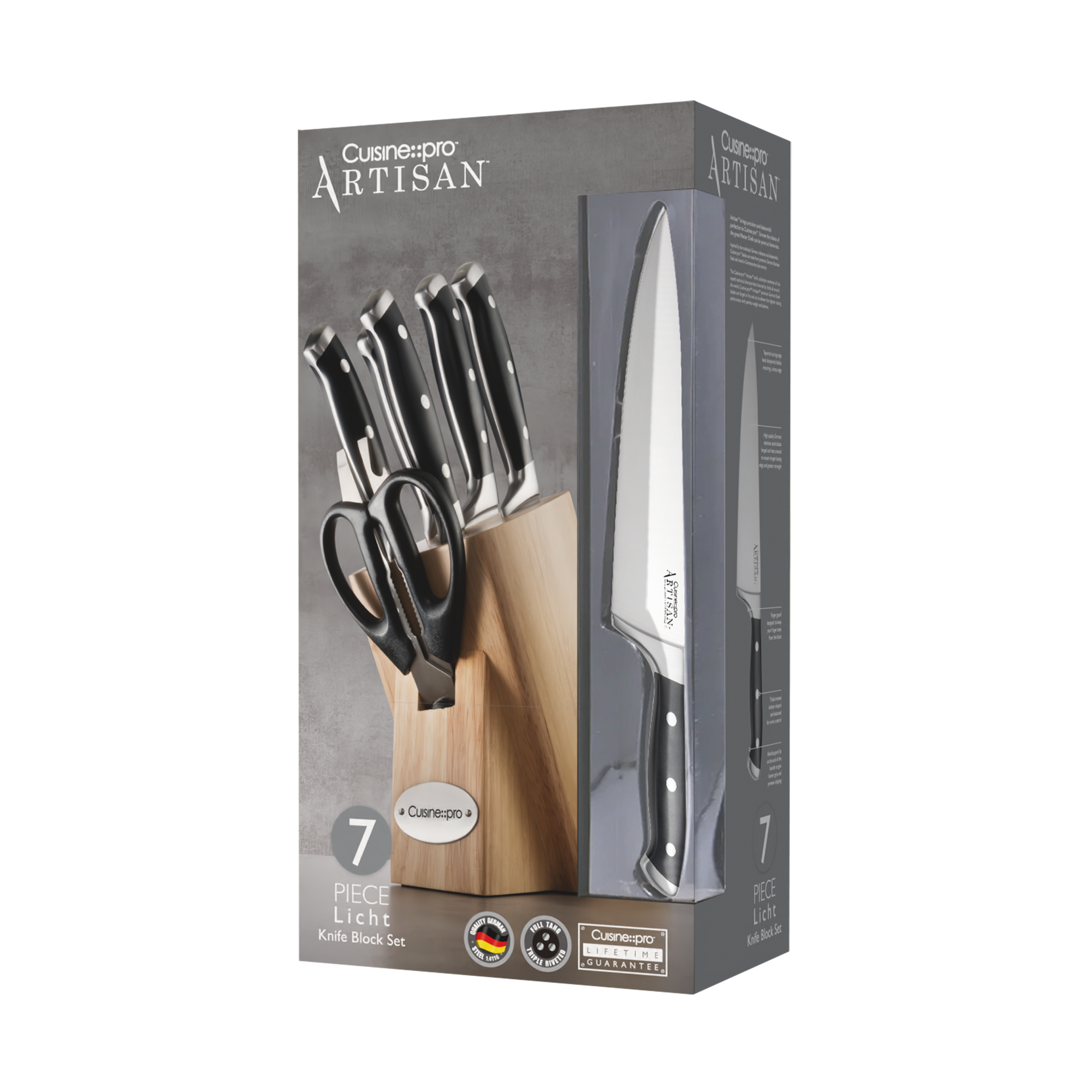 Cuisine::pro® ARTISAN™ Licht 7-Piece Knife Block
