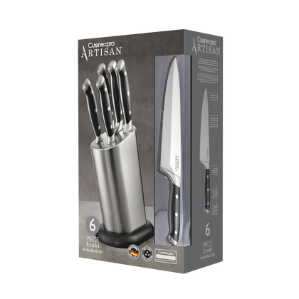 Cuisine::pro® ARTISAN™ Stahl 6-Piece Knife Block