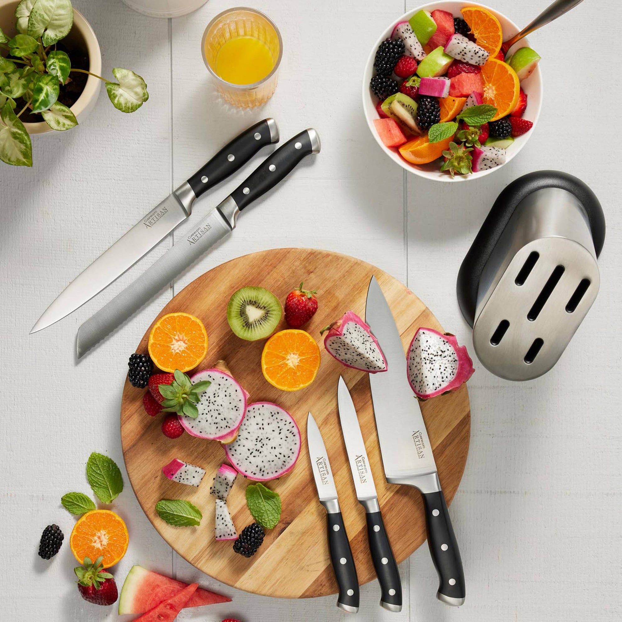 Cuisine::pro® ARTISAN™ Stahl 6-Piece Knife Block
