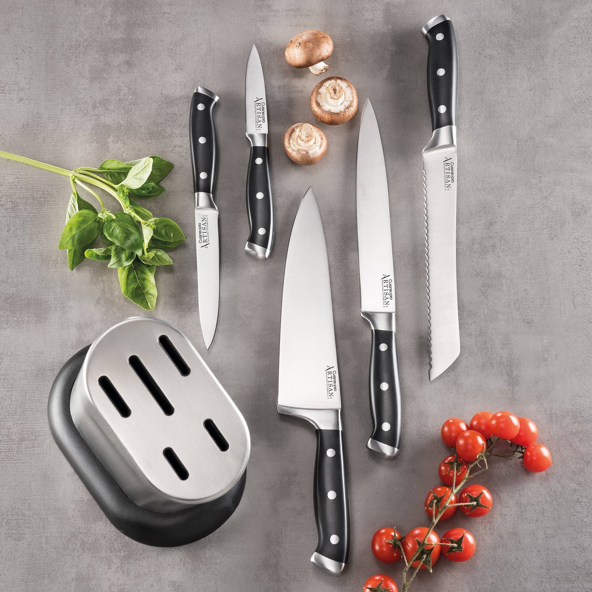 Cuisine::pro® ARTISAN™ Stahl 6-Piece Knife Block