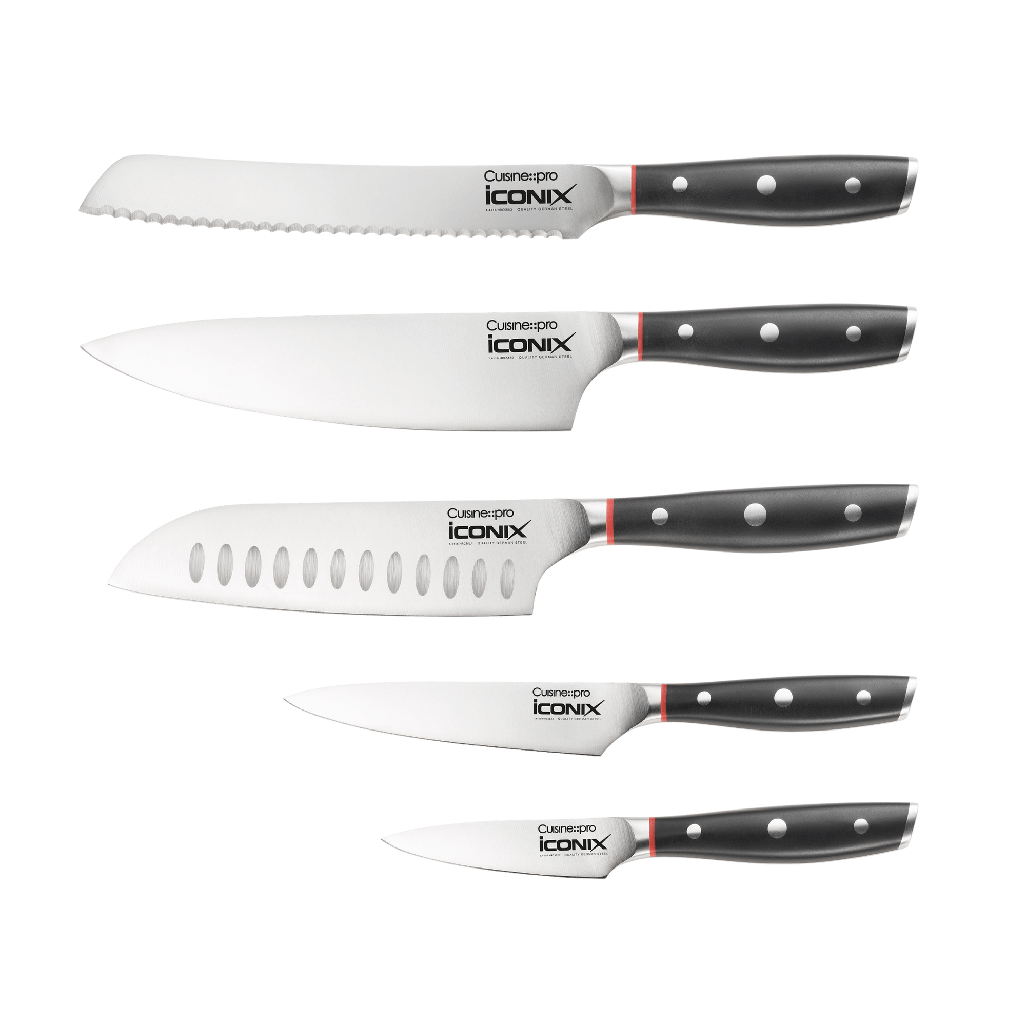Cuisine::pro® iconiX® Holz 6-Piece Knife Block