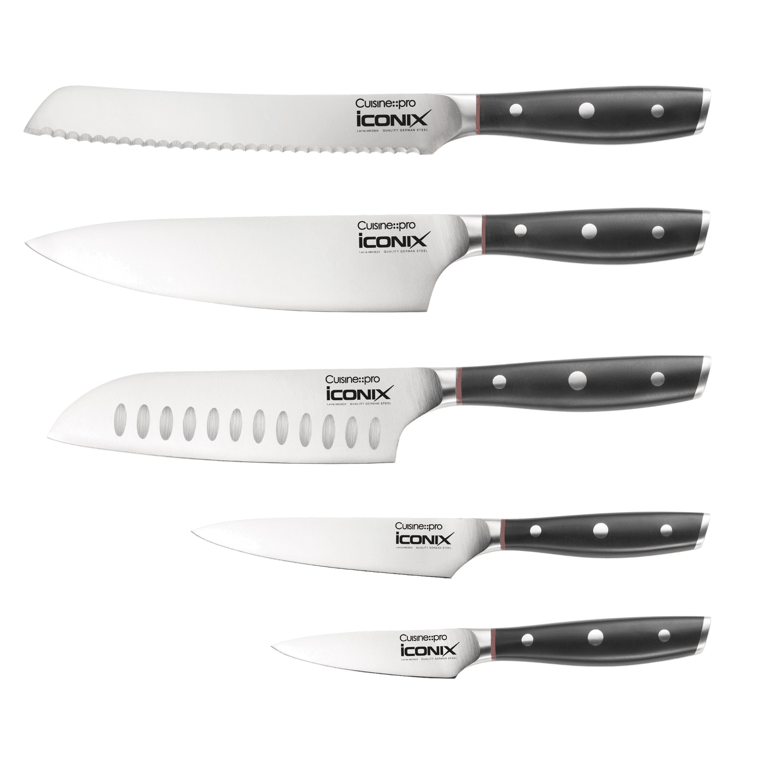 Cuisine::pro® iconiX® Holz 6-Piece Knife Block