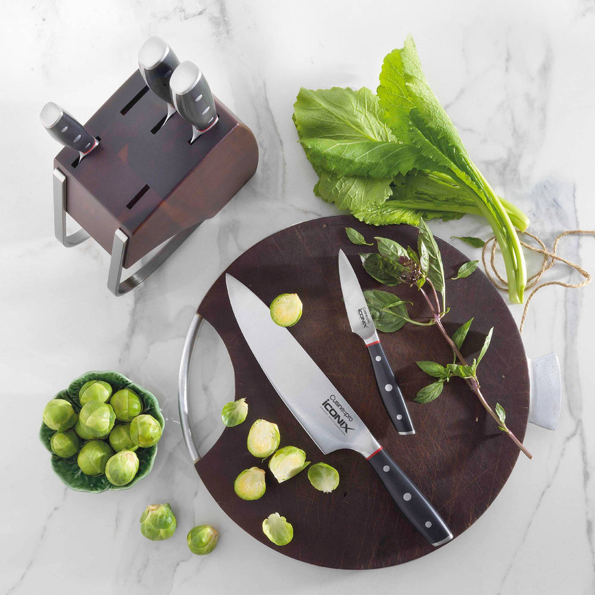 Cuisine::pro® iconiX® Holz 6-Piece Knife Block