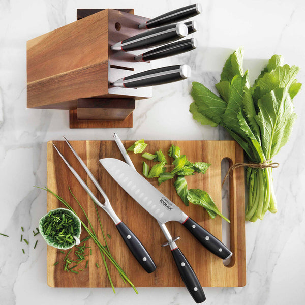 Bloc de couteaux 9 pièces Drenhen iconiX®Cuisine::pro®