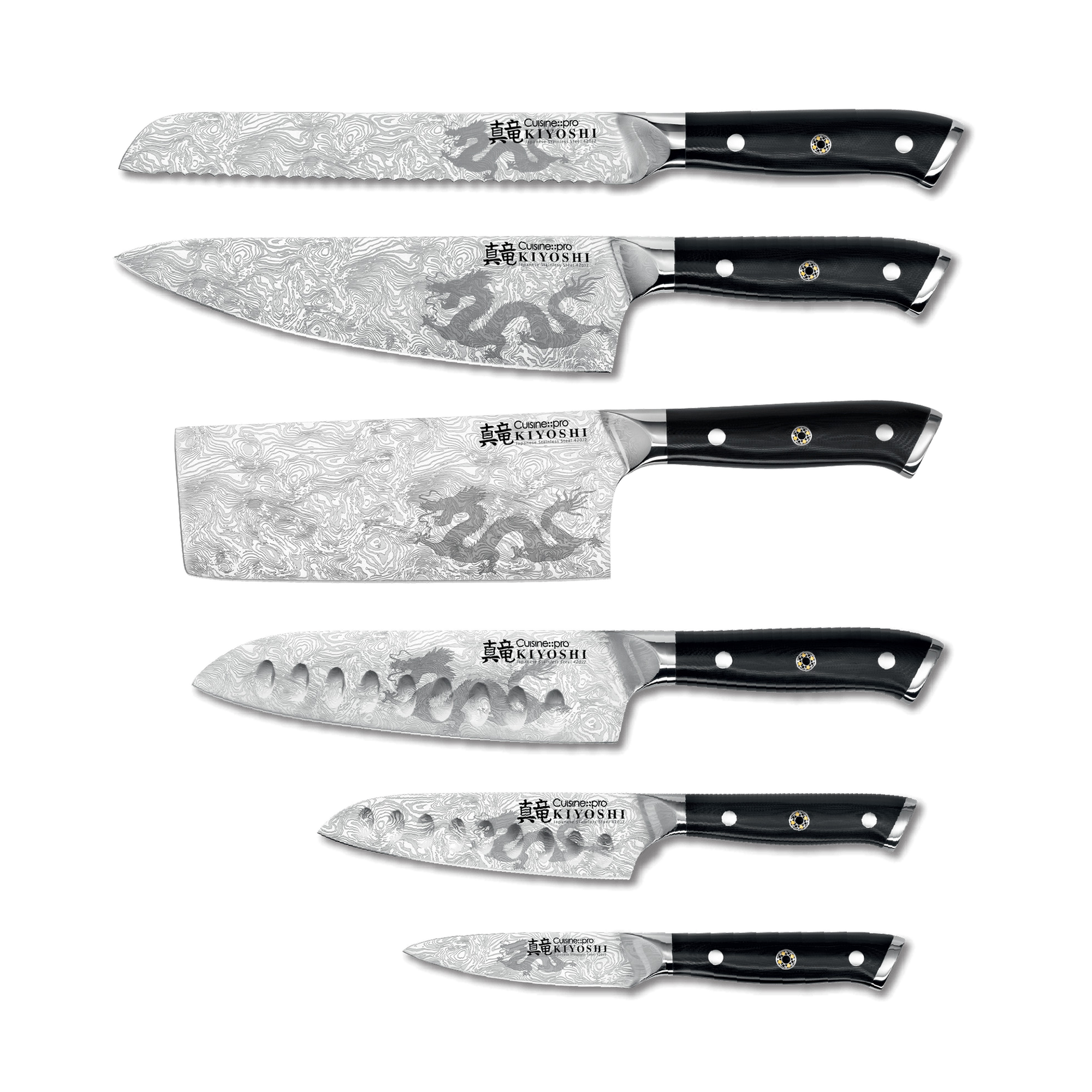 Bloc de couteaux 7 pièces Kiyo KIYOSHI®Cuisine::pro®