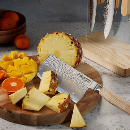Cuisine::pro® Damashiro EMPEROR® Hikari 7-Piece Ash Knife Block