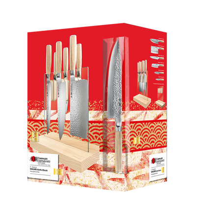 Cuisine::pro® Damashiro EMPEROR® Hikari 7-Piece Ash Knife Block