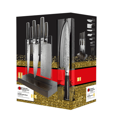 Personalization of Cuisine::pro® Damashiro EMPEROR® 7-Piece Hikari Knife Block