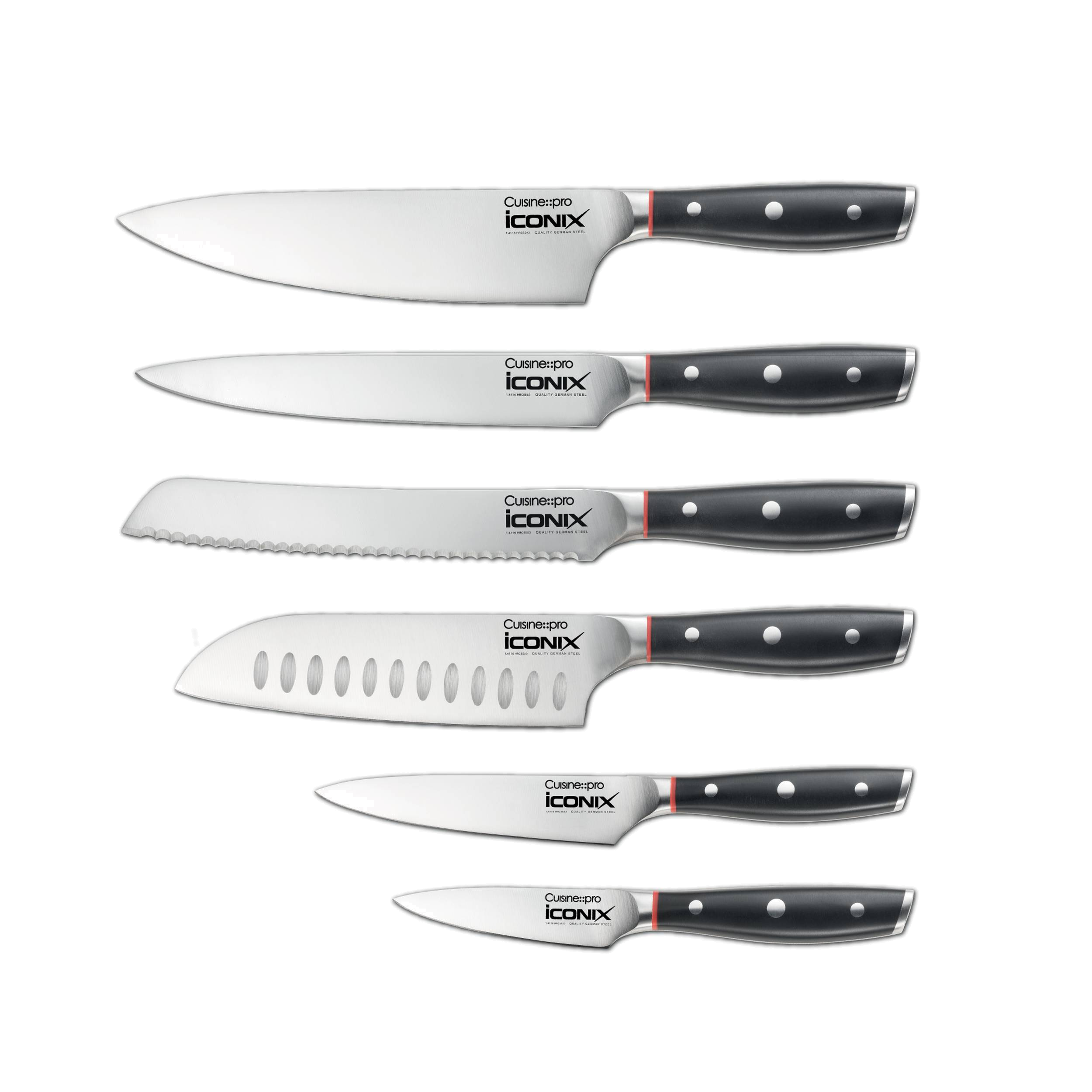 Cuisine::pro® iconiX® Straub 7-Piece Knife Block