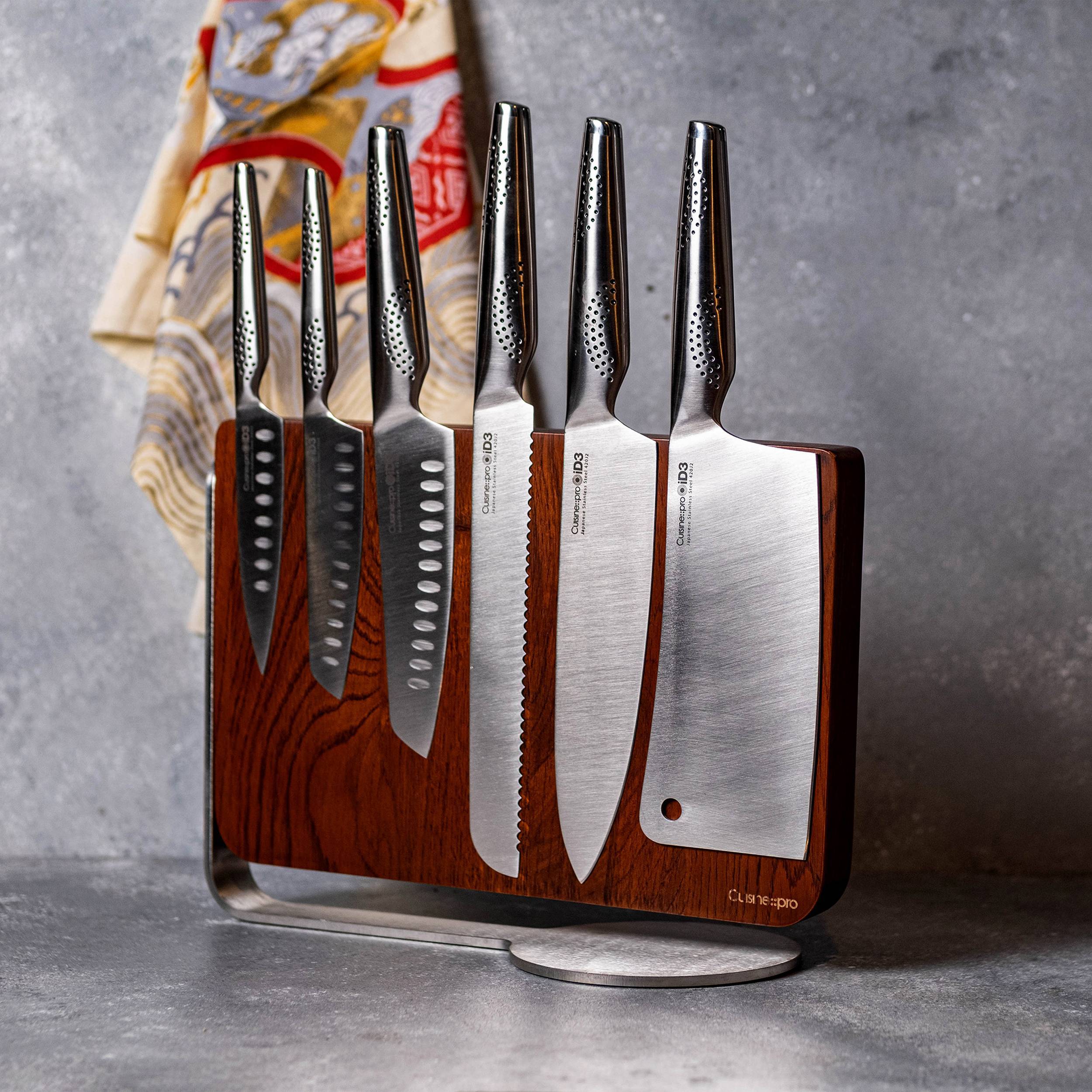 Bloc de couteaux 7 pièces Nakano iD3®Cuisine::pro®