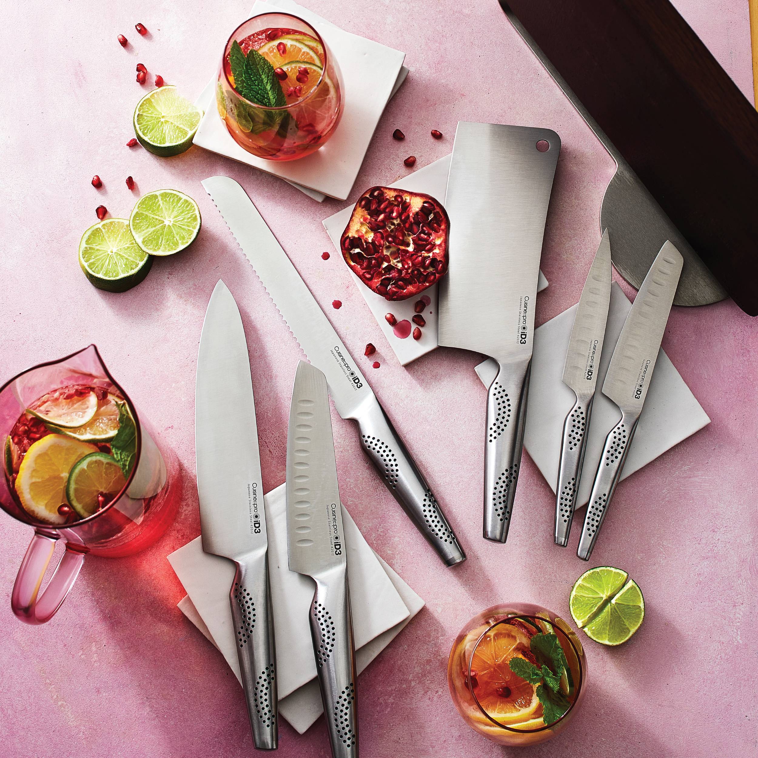 Bloc de couteaux 7 pièces Nakano iD3®Cuisine::pro®