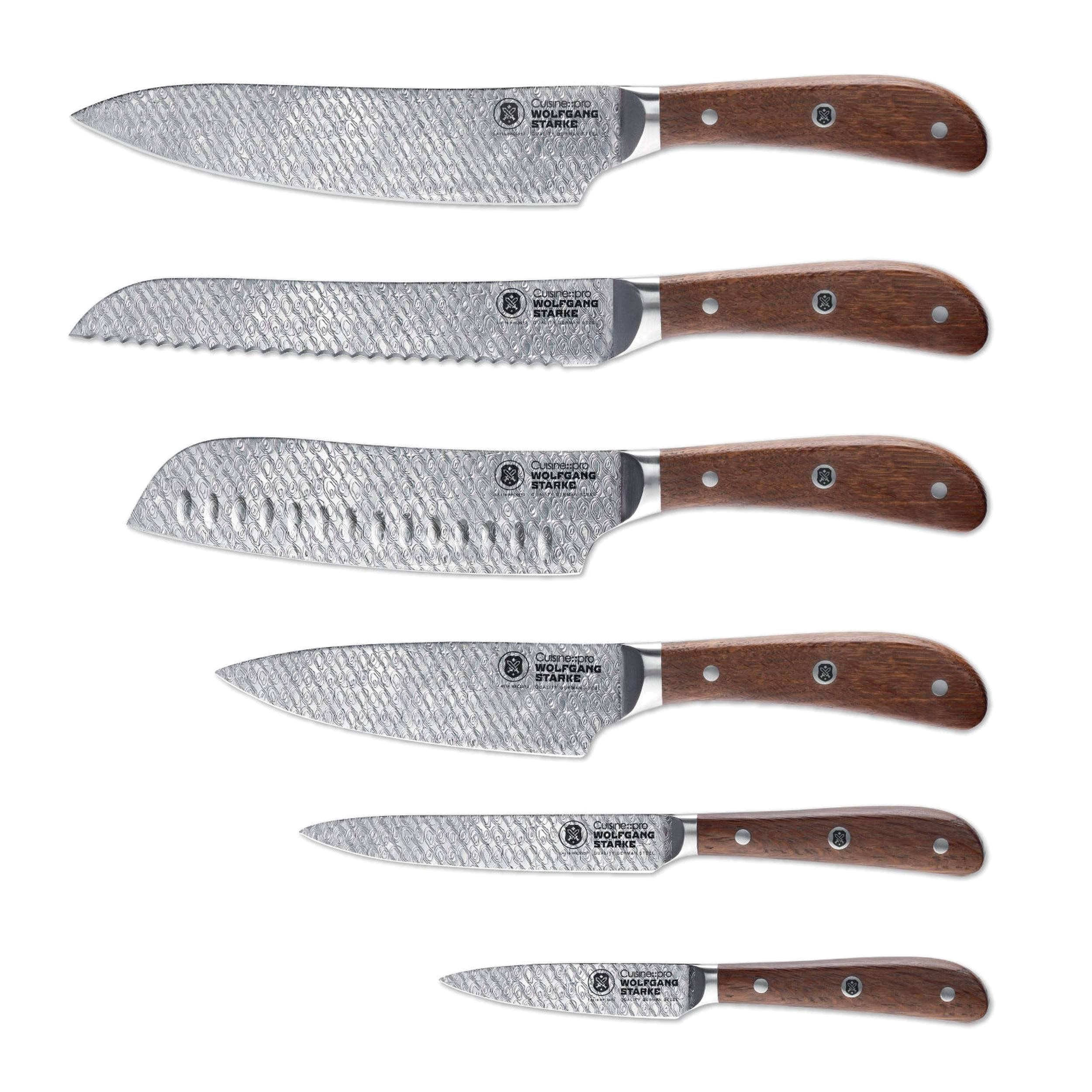 Cuisine::pro® WOLFGANG STARKE 7-Piece Oak Harz Knife Block