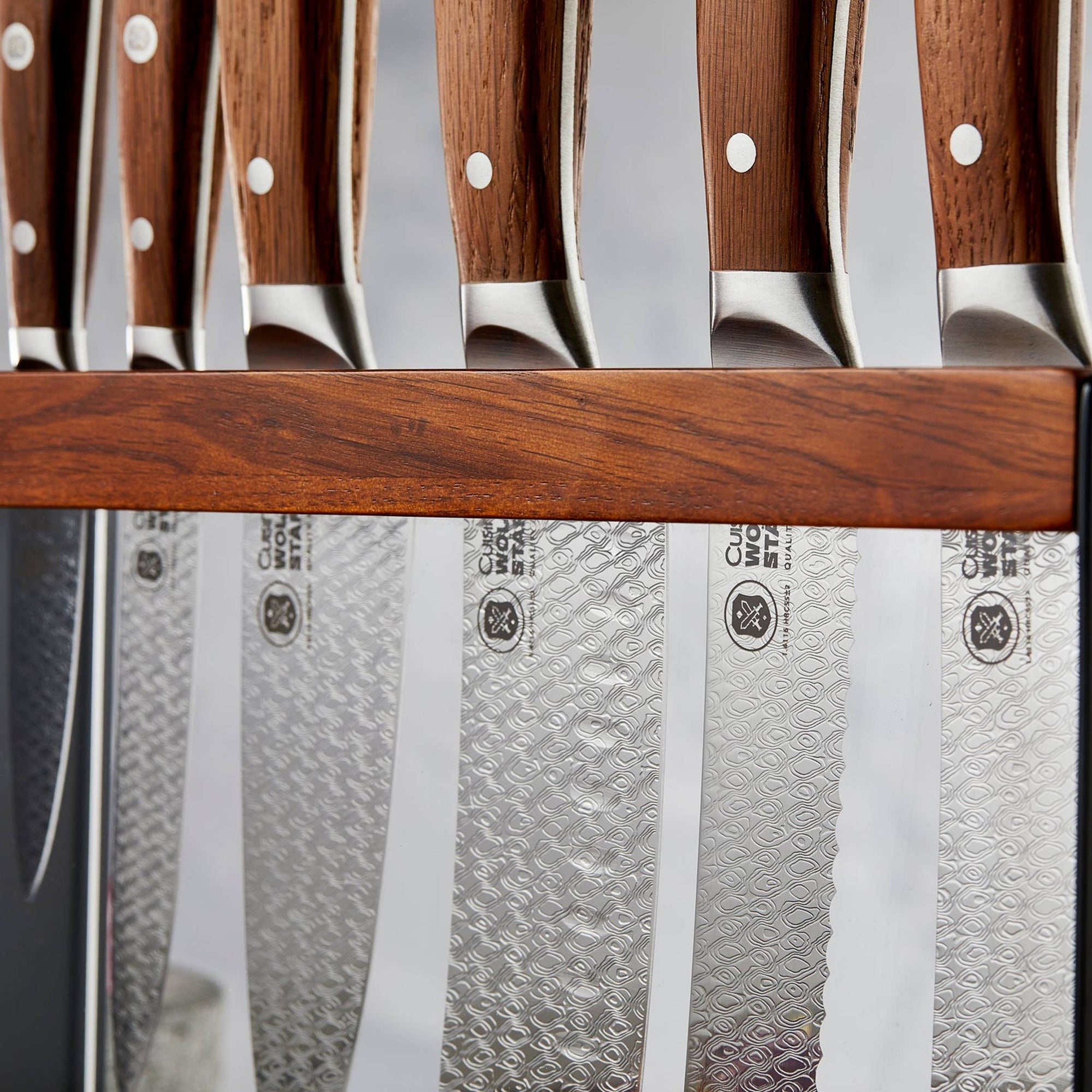 Cuisine::pro® WOLFGANG STARKE 7-Piece Oak Harz Knife Block