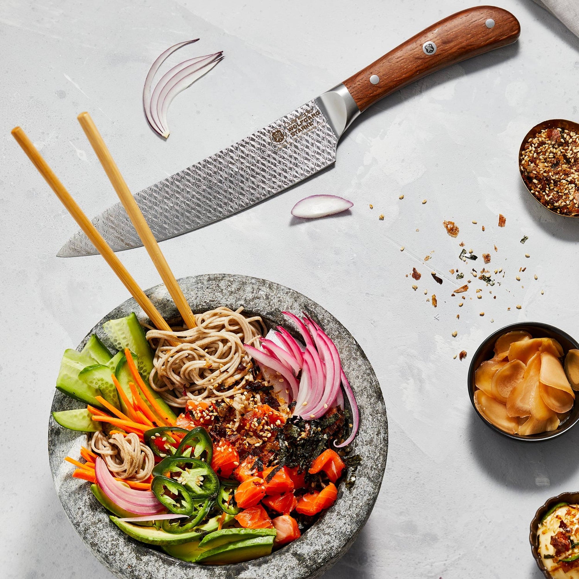 Cuisine::pro® WOLFGANG STARKE 7-Piece Oak Harz Knife Block